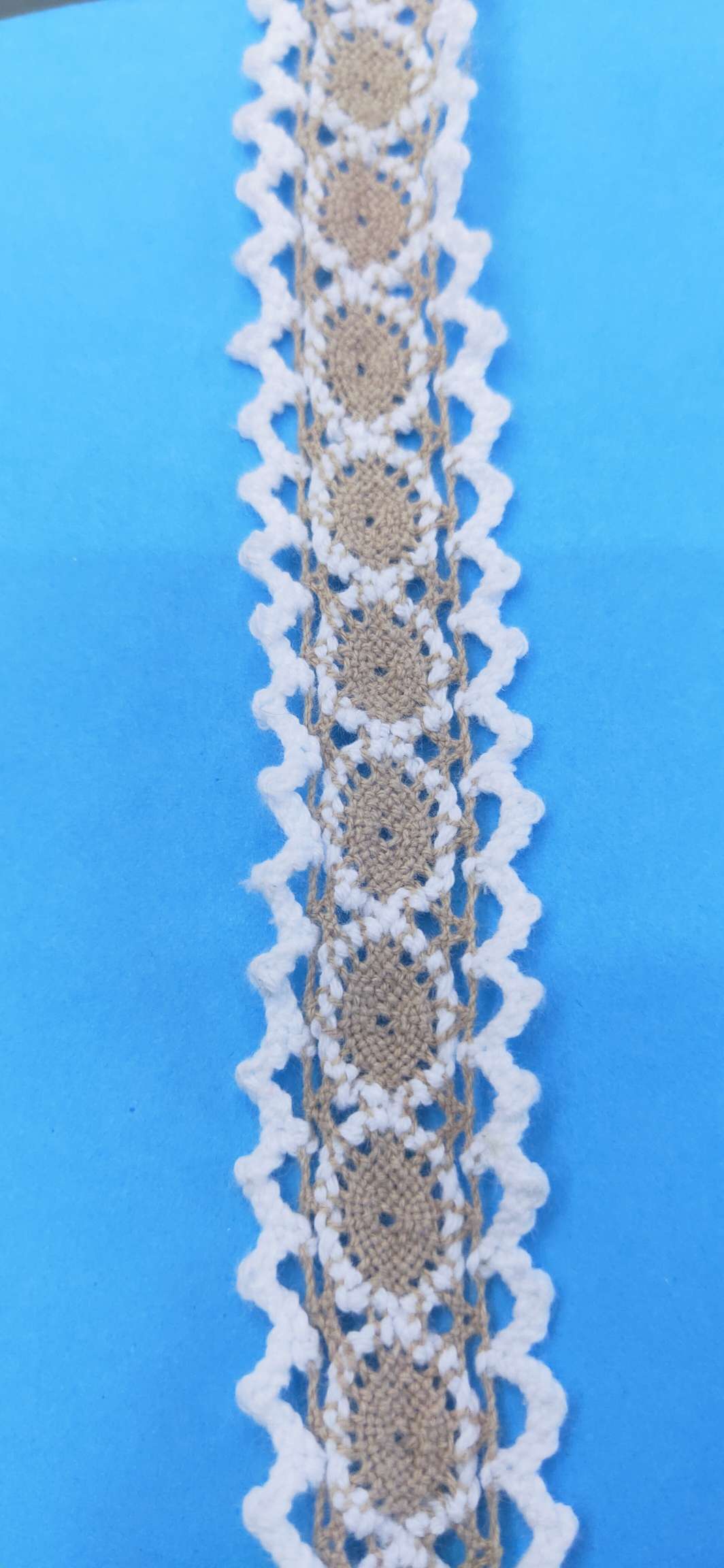 Factory direct sales of 2019 best-selling cotton thread two-color lace children's clothing accessories in stock details Picture