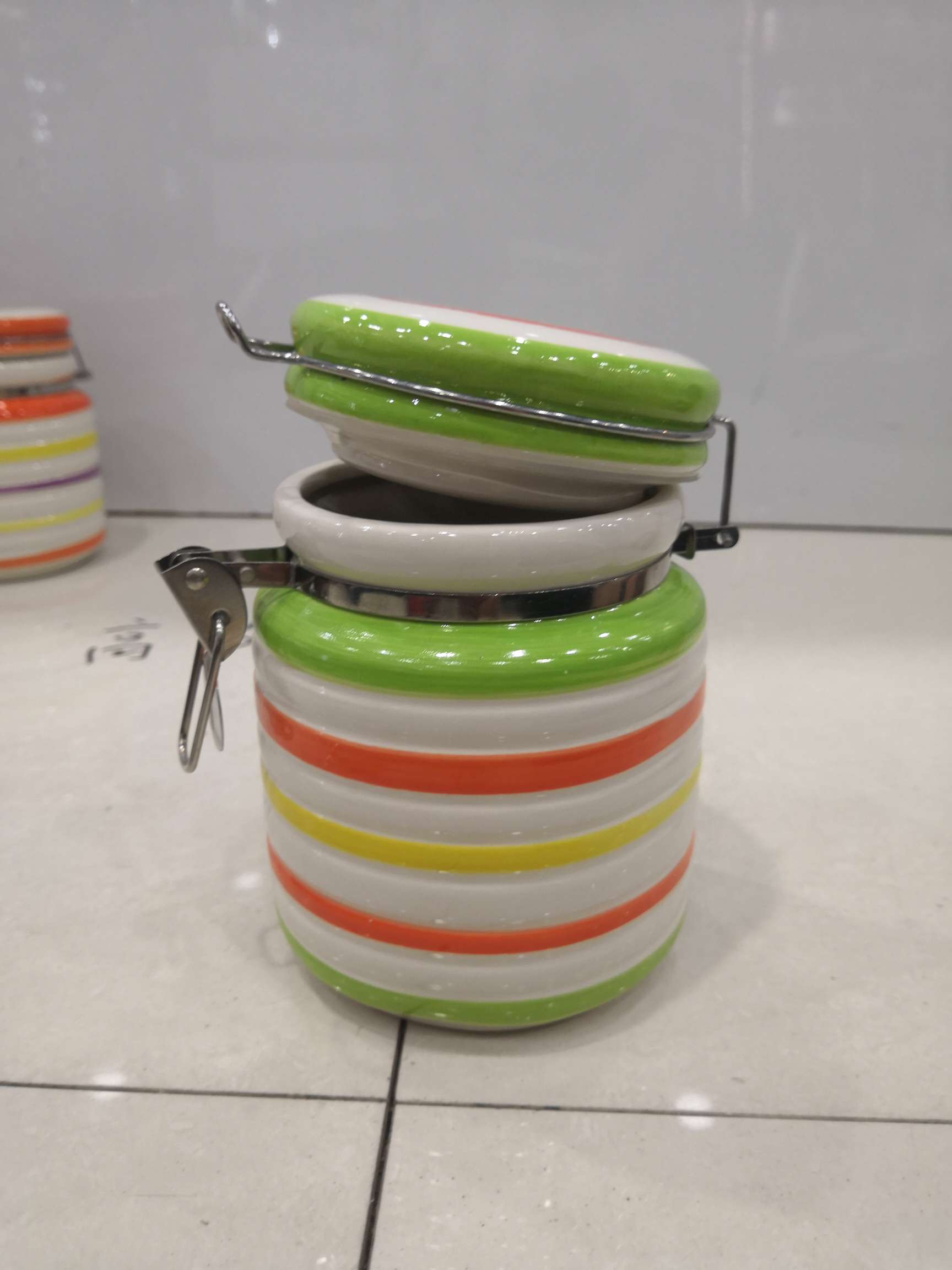 Dingmei Ceramic Line sealed jars, new models of this season, factory direct sales, in stock direct sales Specification image
