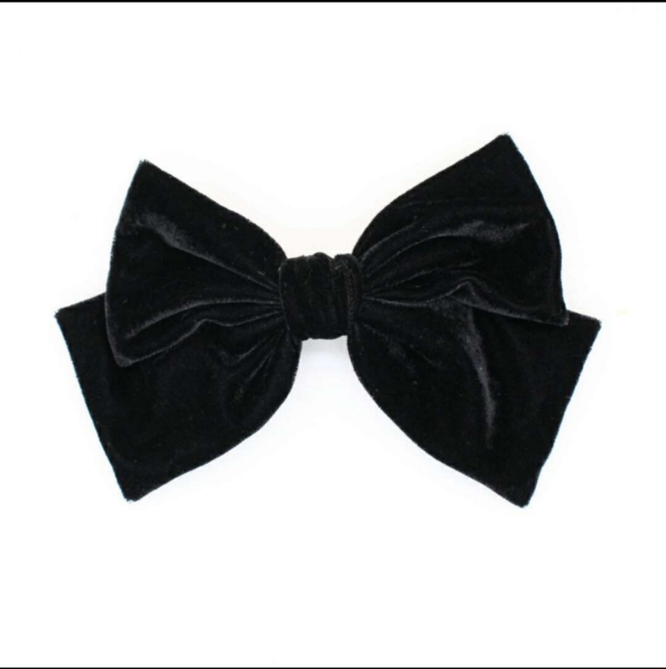 墨绿丝绒植绒布面料 适做大蝴蝶结发夹女网红后脑勺弹簧顶夹发卡头饰细节图