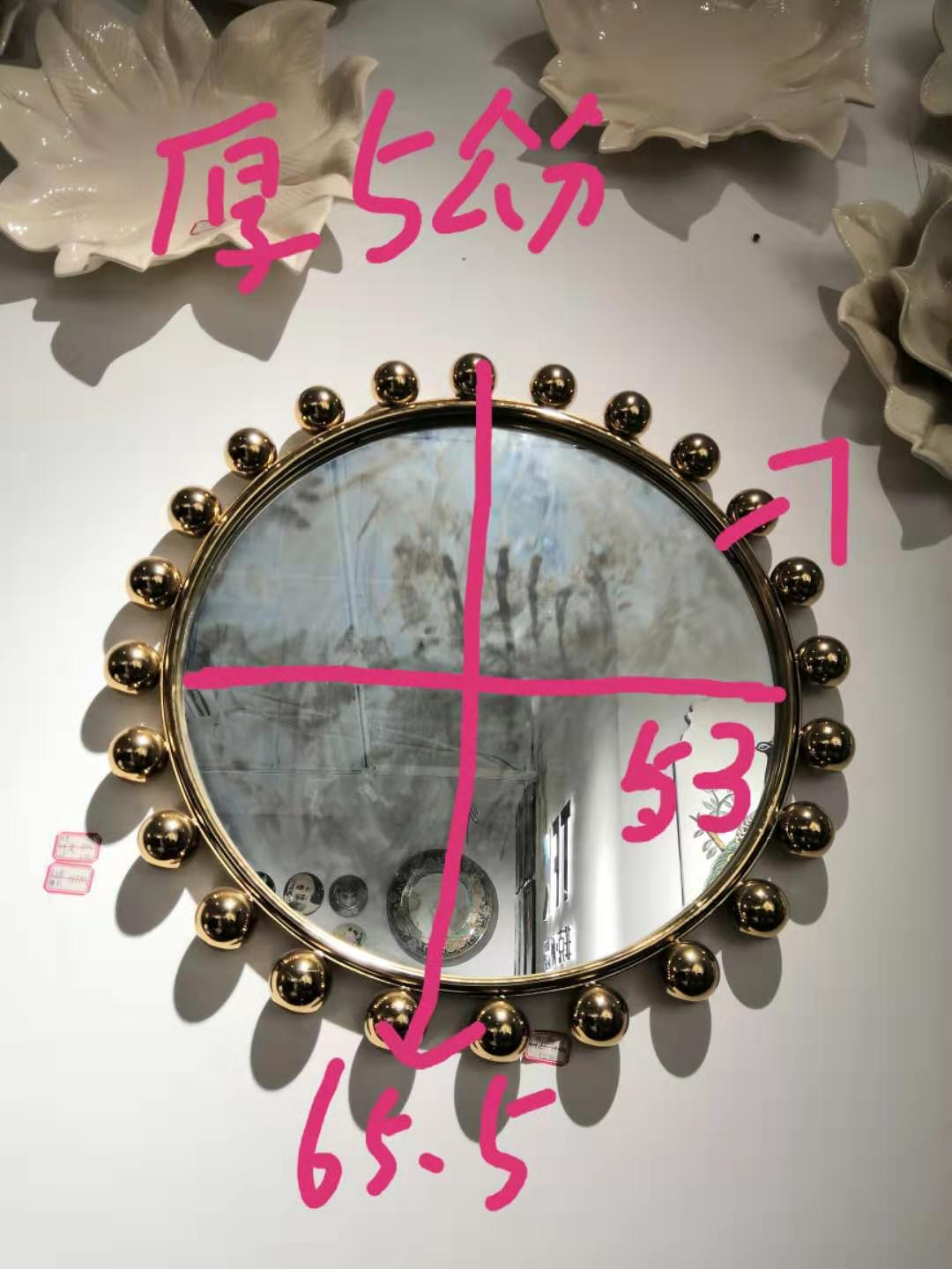 Round mirror 65.5*65.5*5 details Picture