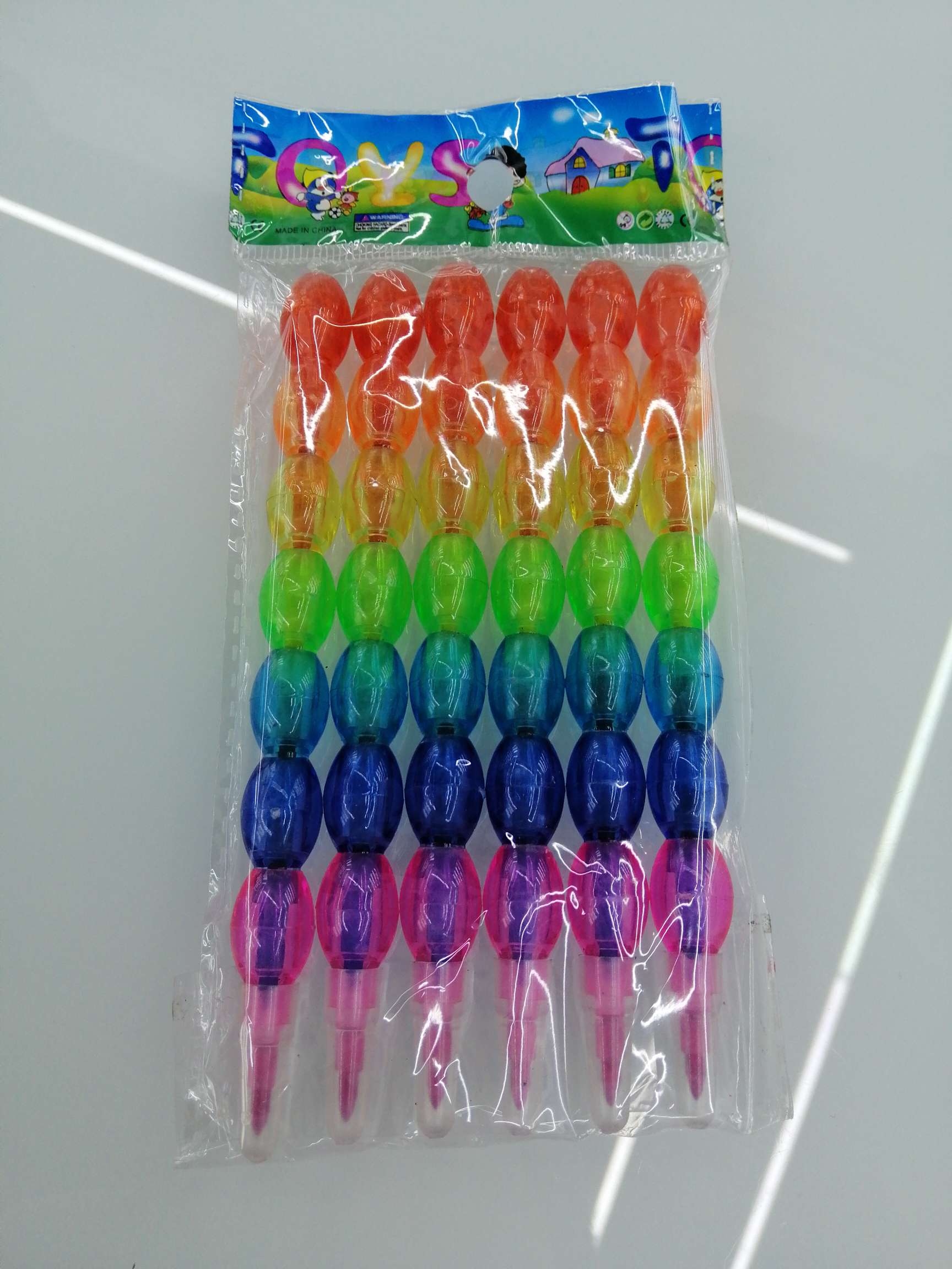 Yiwu Hanjia Stationery and Writing Tools Student Learning 7-section pens, 6 PP bags thumbnail