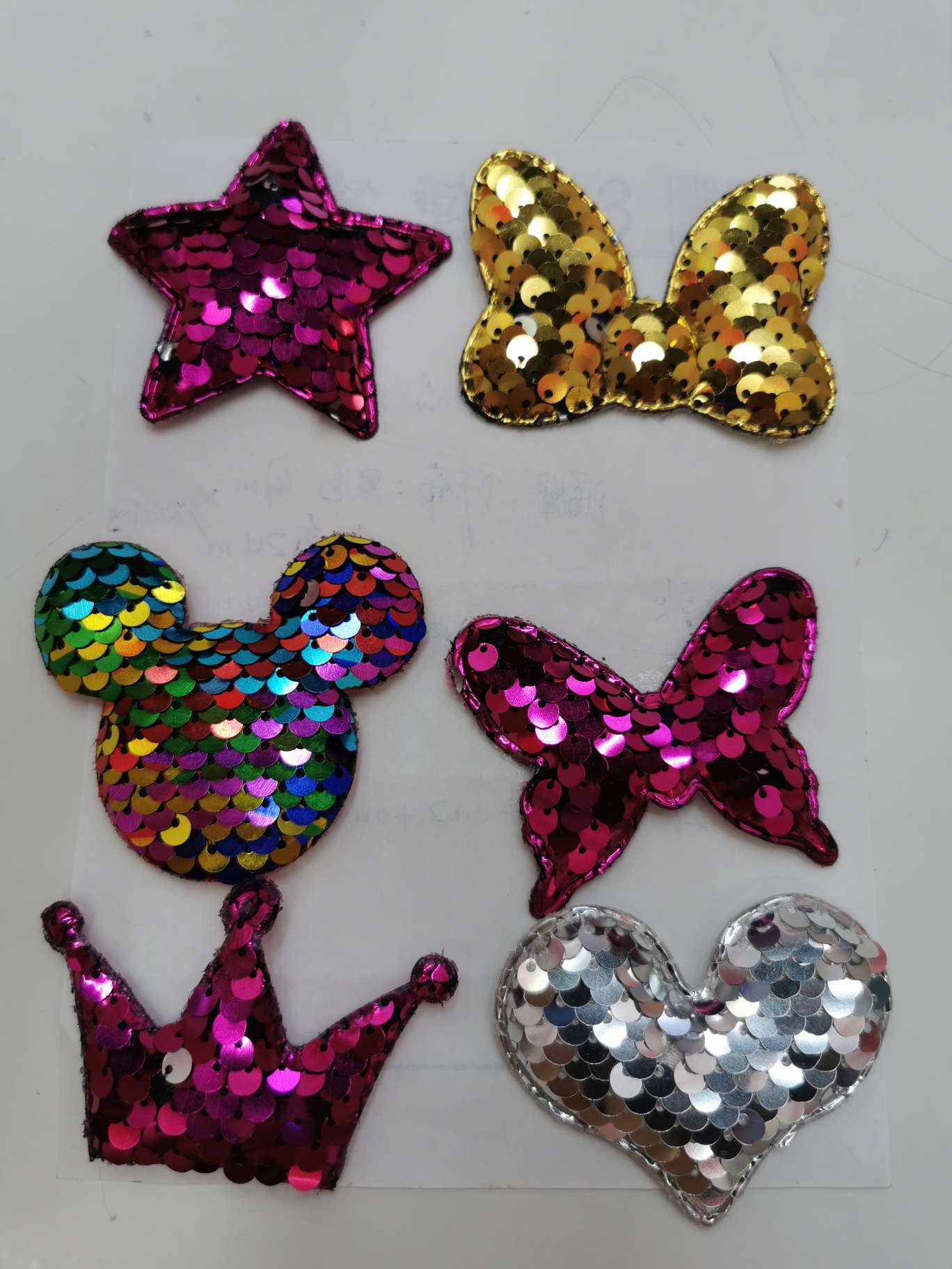 6.5 cm sequin pattern