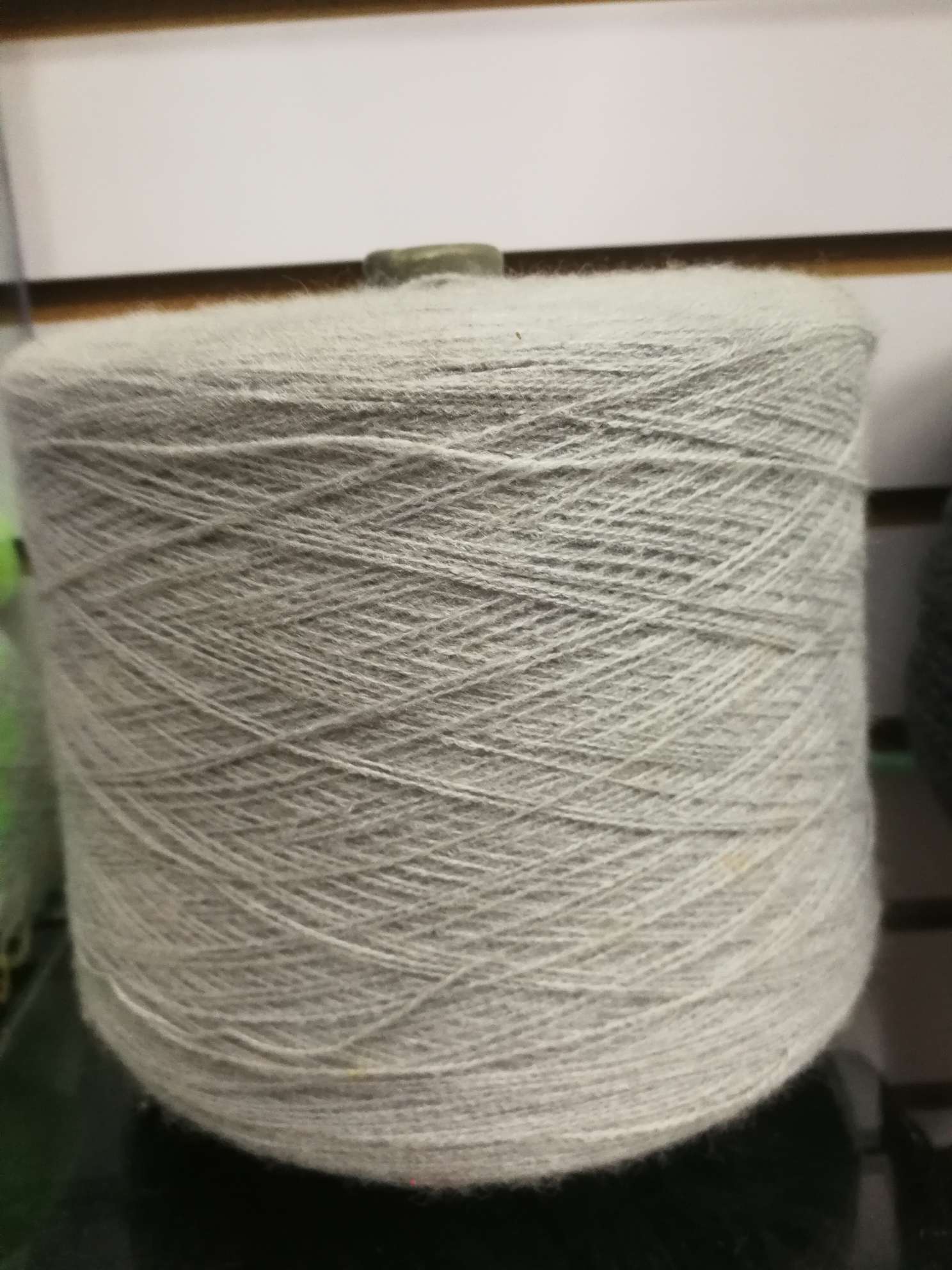 Light grey acrylic yarn