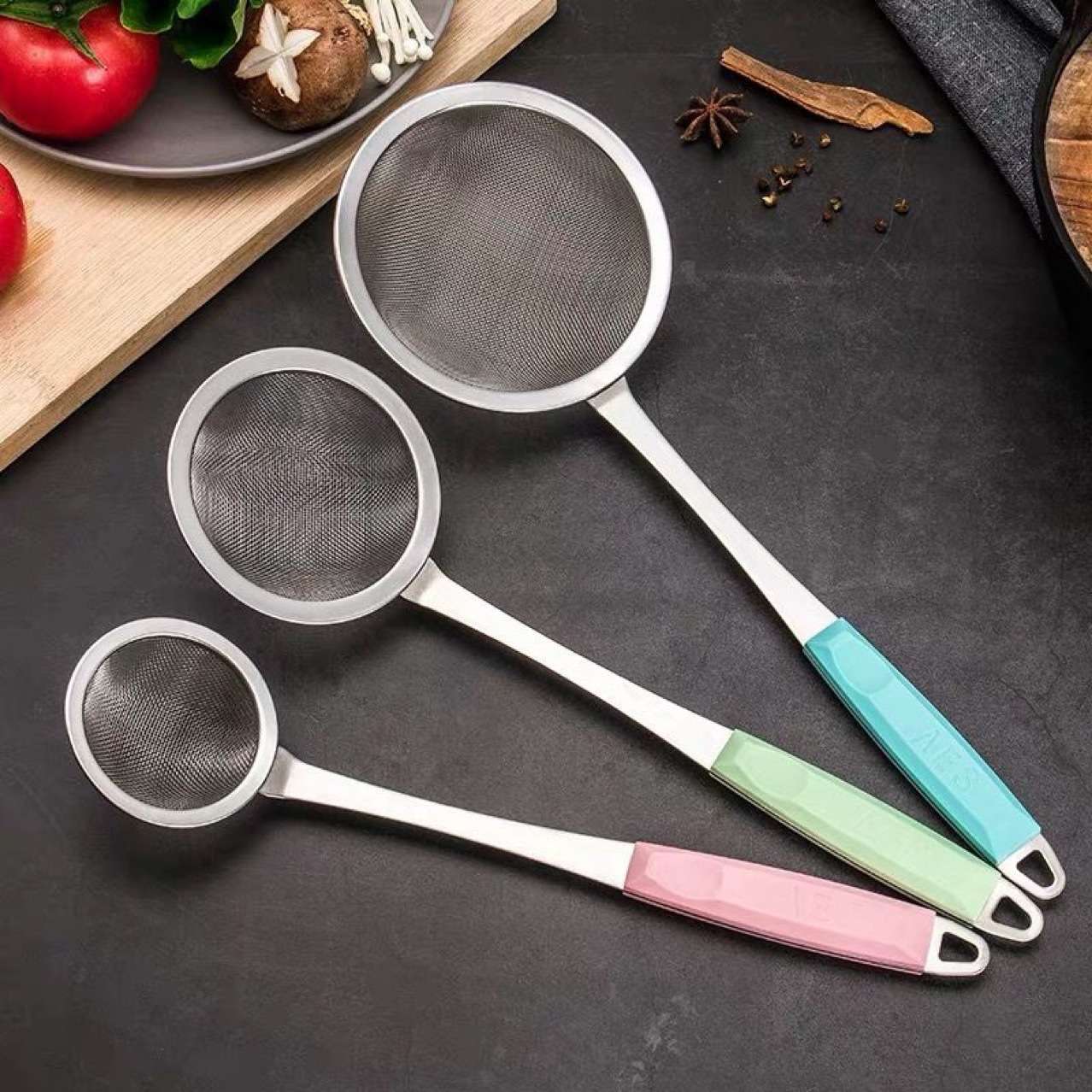 加厚不锈钢漏勺 家用网漏过滤网油炸火锅漏网