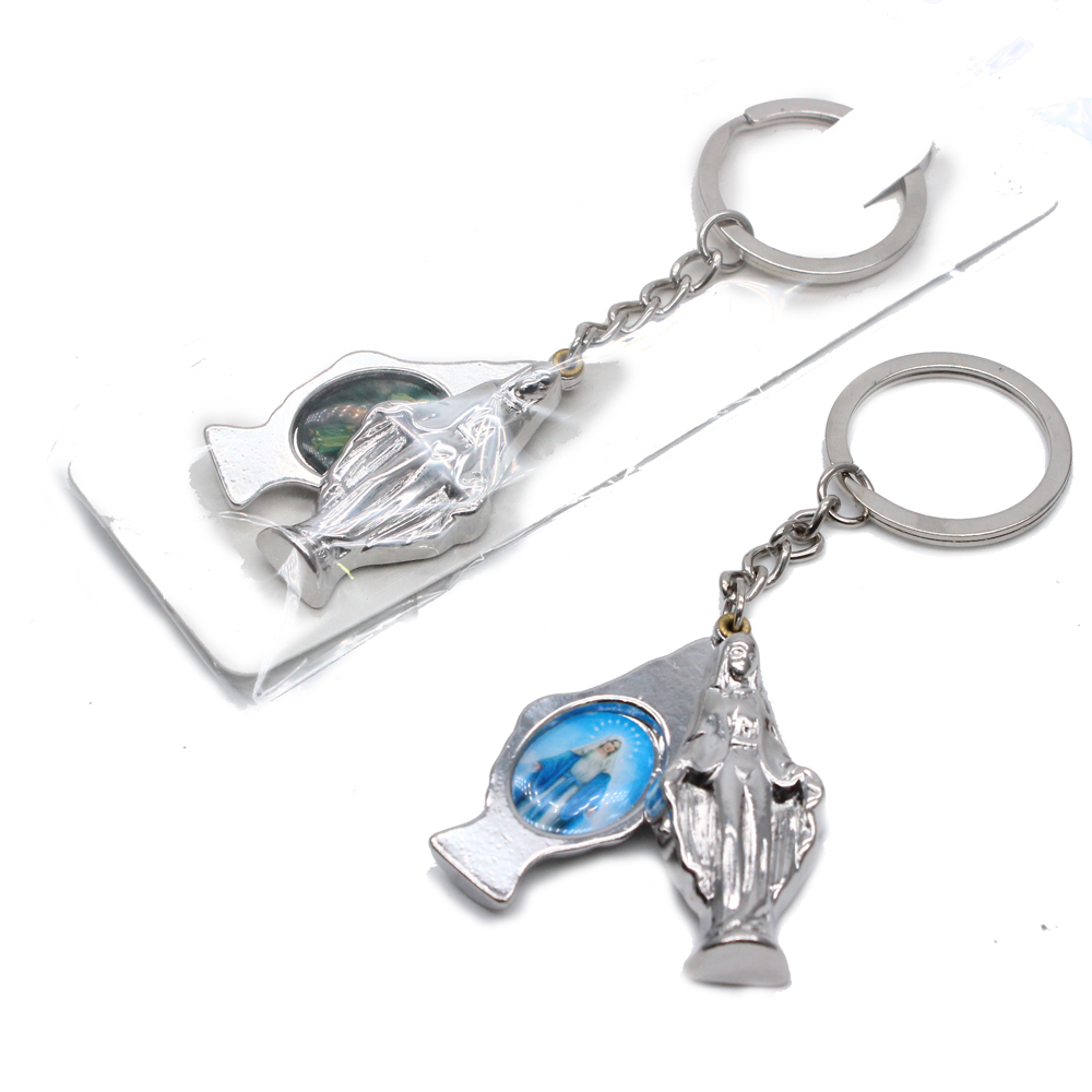 Three-dimensional Virgin Mary keychain pendant ring accessory gift Item Picture