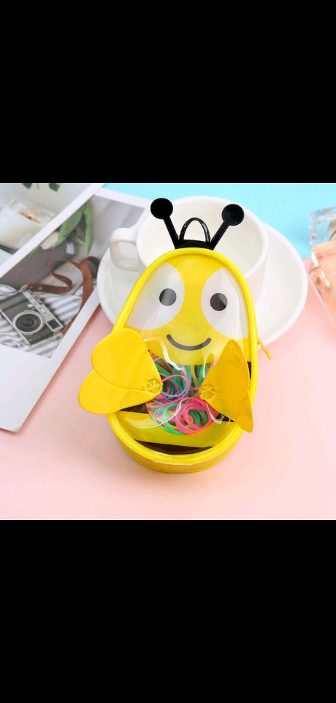 新款创意儿童一次性小皮筋发圈扎头发儿童皮筋头饰厂家批发白底实物图