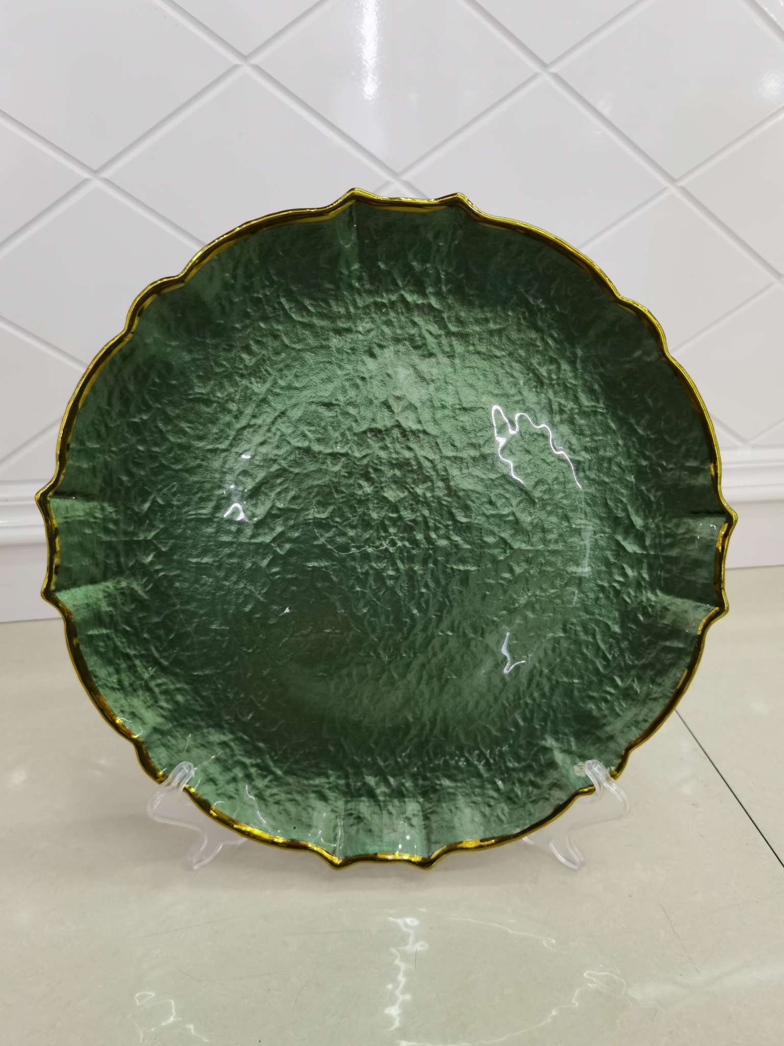 Wedding plate glass handicraft glass set glass tableware