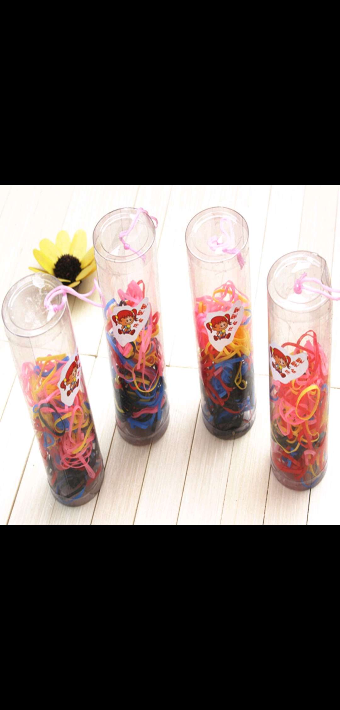 一元大桶皮筋彩色 小皮筋发圈 皮筋彩色 儿童皮筋小商品 一元细节图