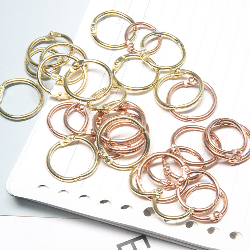 Loose-leaf this color metal ring at will loose-leaf ring creative receiving ring binding ring book ring full figure