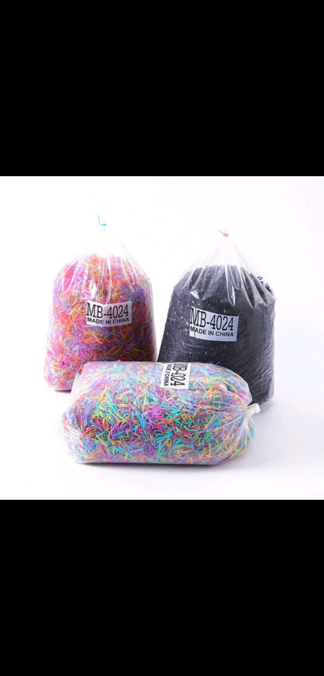 Children's hair accessories, large bags, disposable color children's small rubber bands, hair tie accessories, rubber bands, hair bands, hair lanyards details Picture