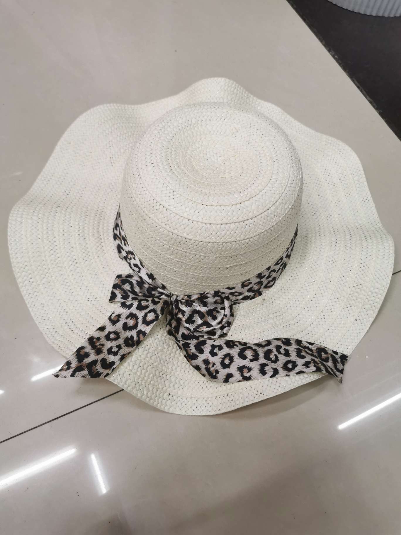 Net Red Beach Straw Hat Children's Summer Korean Version Of Tidal Shade Summer Sunblock Small Fresh Beach Fisherman Hat Wave Hat Specification drawing