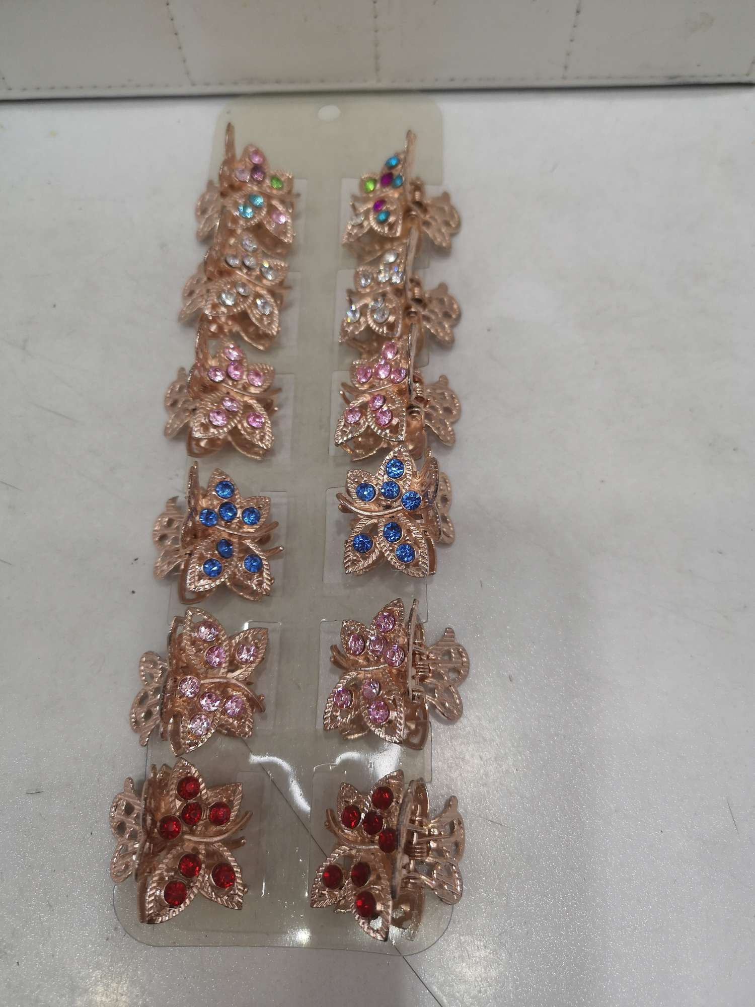 玫瑰金水钻小爪