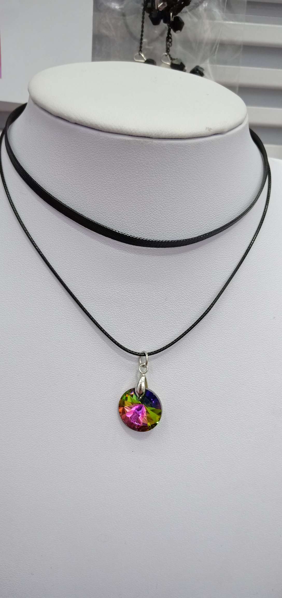 Crystal double necklace thumbnail