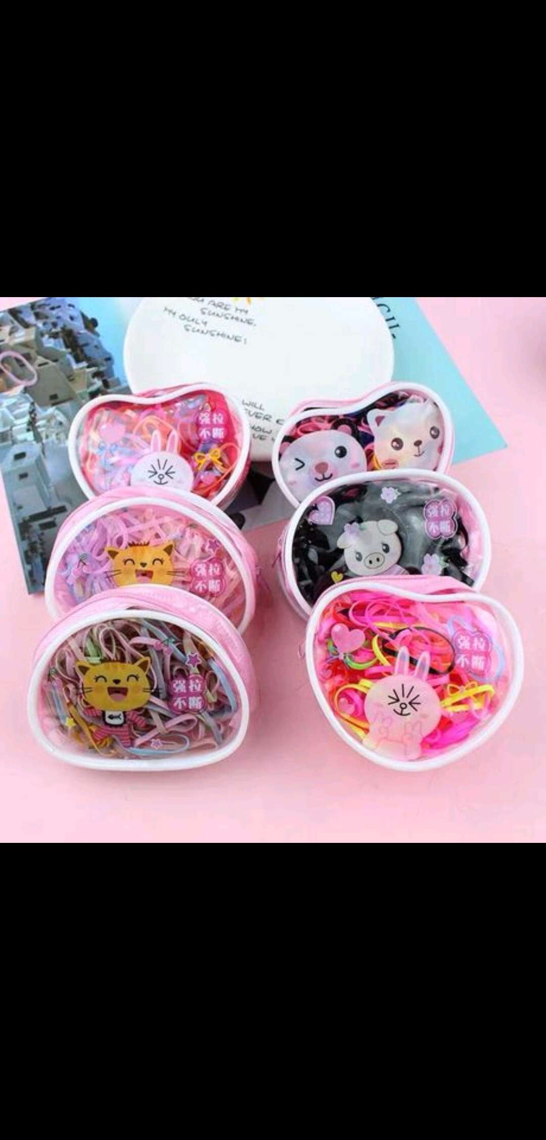 New children's hair accessories, sweet and cute small wallet, disposable hair band, hair rope, zipper bag, leather band, full and free shipping