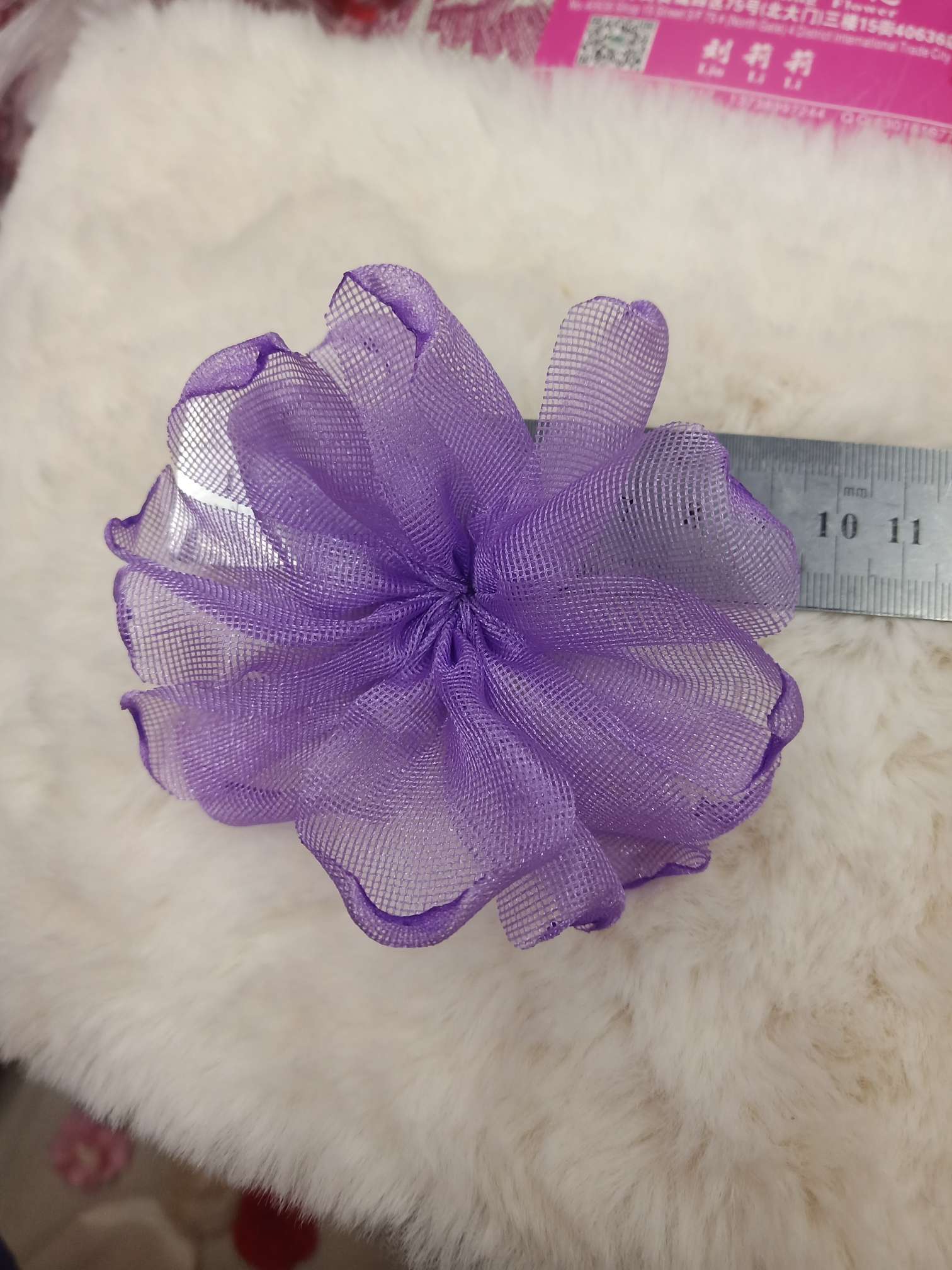 布花手工花烧花鞋花饰品装饰配件服装辅料头饰发箍手花包装工艺品帽饰项链2色产品图