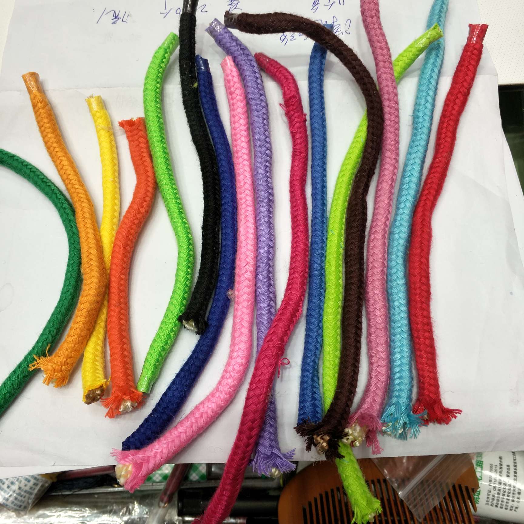 涤纶低弹丝8㎜彩色绳子详情图3
