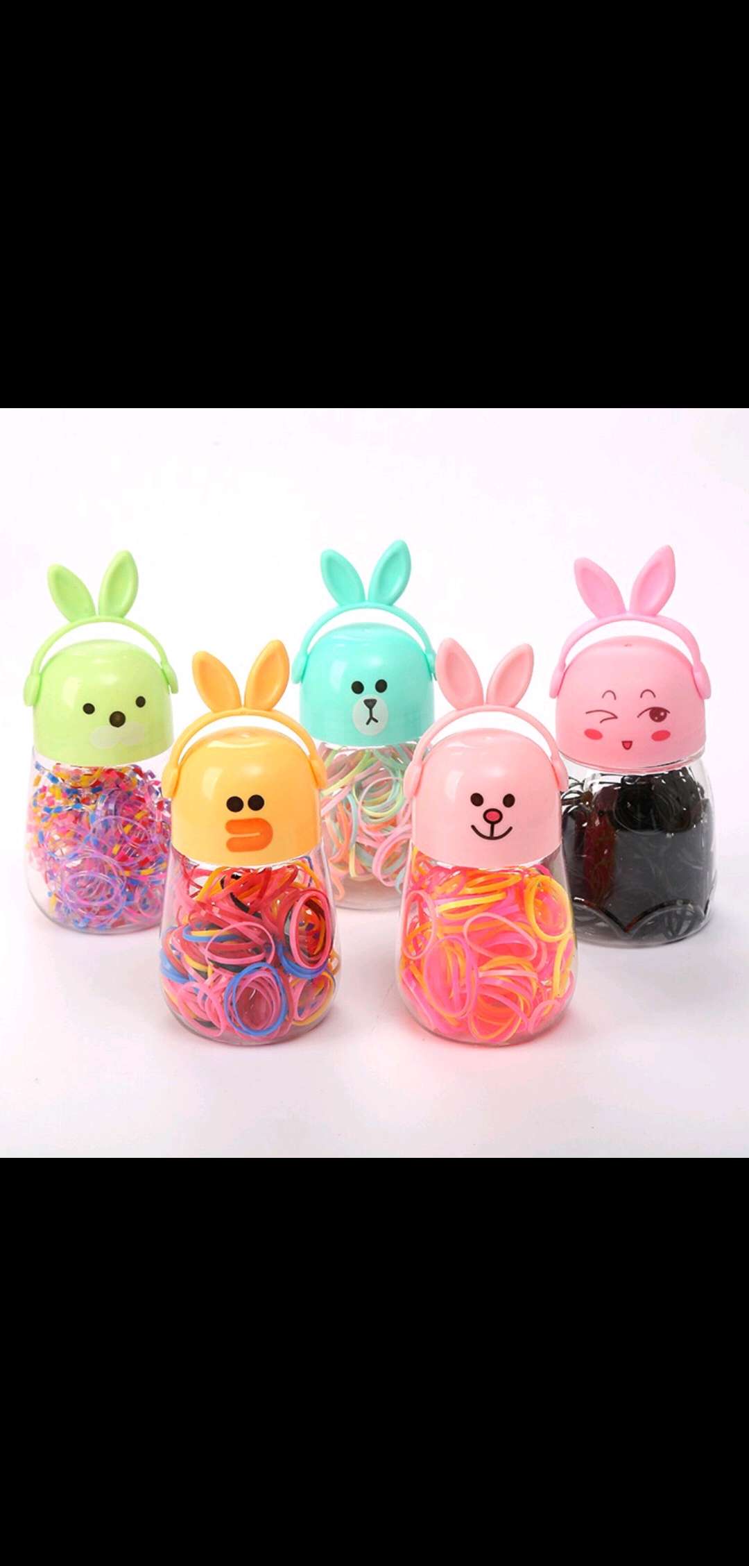 Disposable children's rubber bands do not damage hair. Small baby girls' hair bands, hair ties, high-elasticity and durable hair ties Specification image