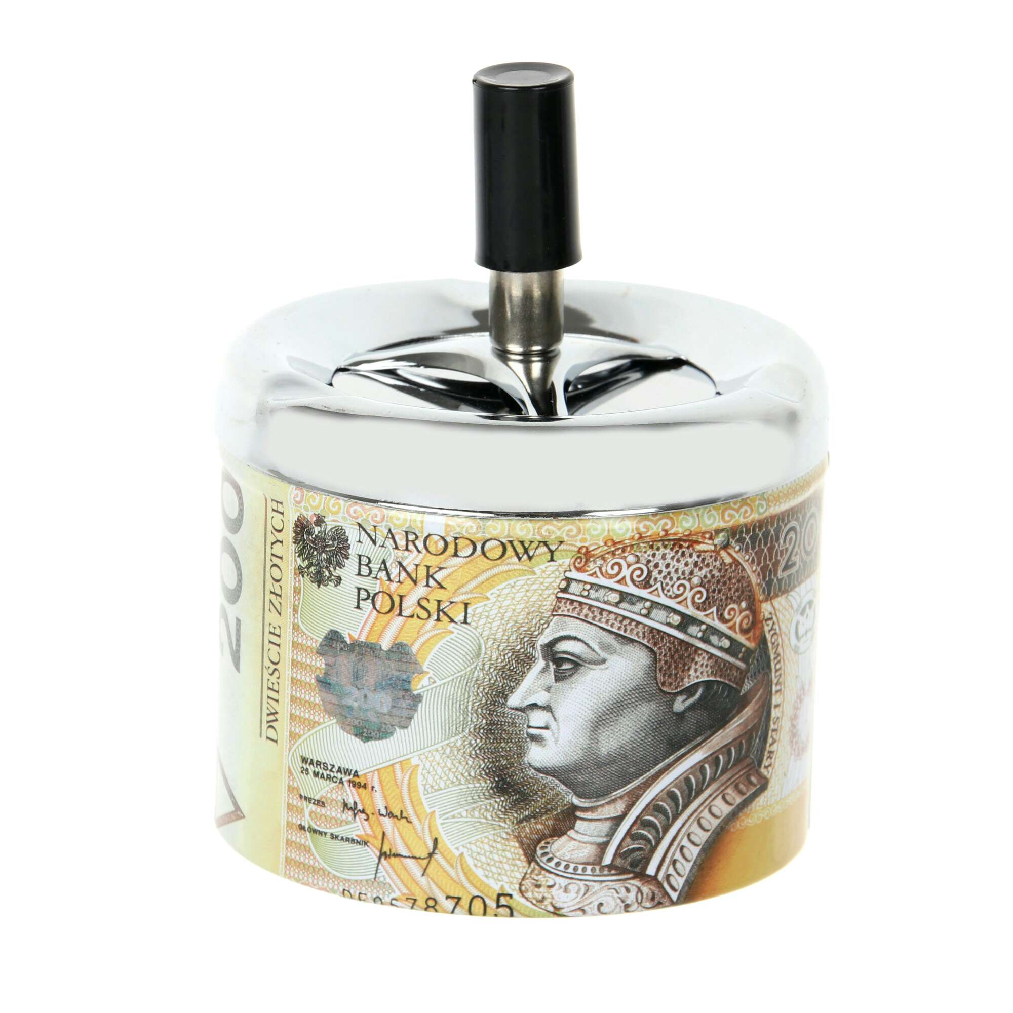 波兰币按压式烟灰缸马口铁烟缸11-16产品图