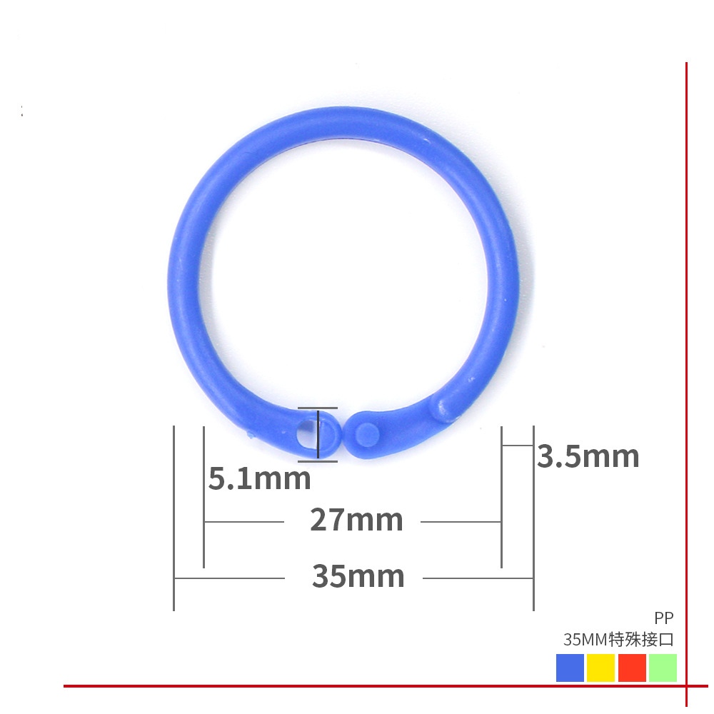 Plastic ring book