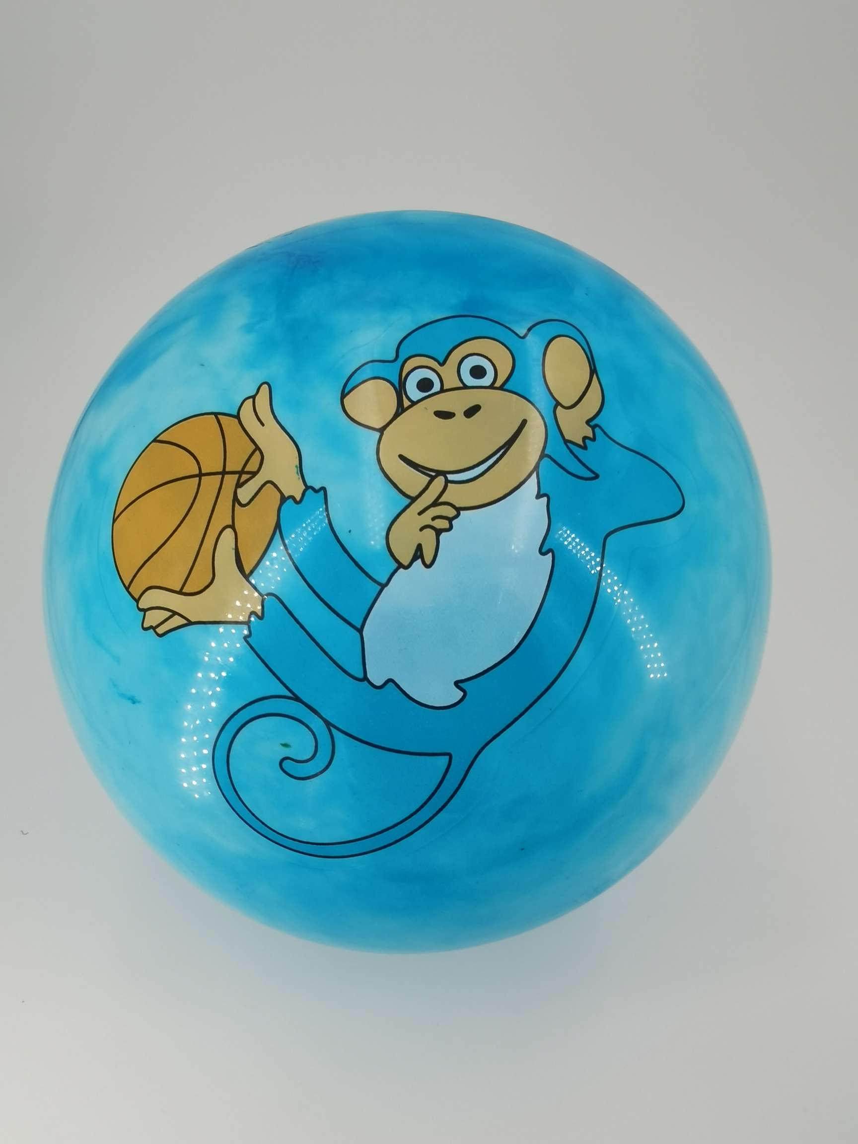 10寸云彩贴标猴子