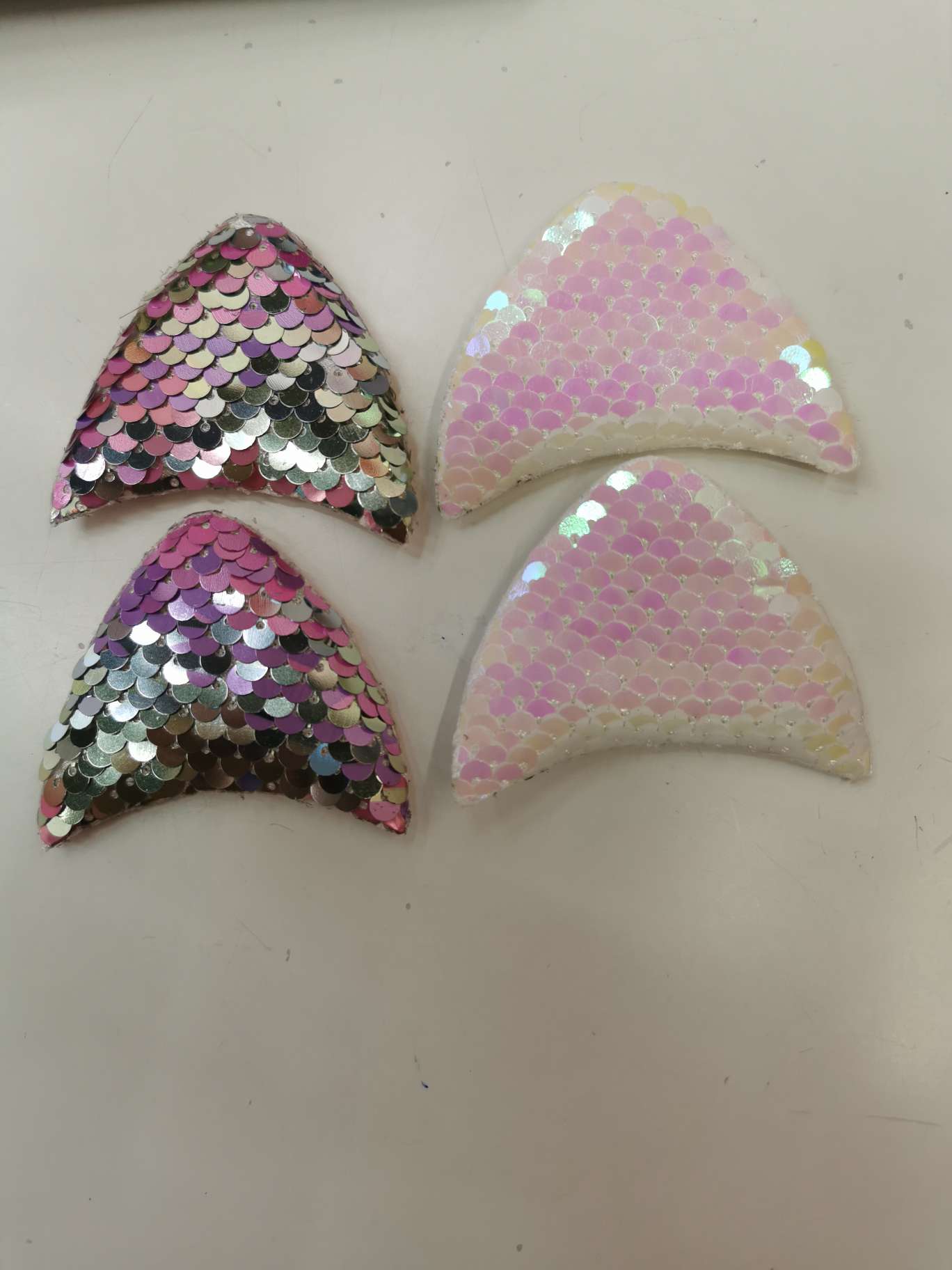 Sequins 6.*4.5 cm cat ears