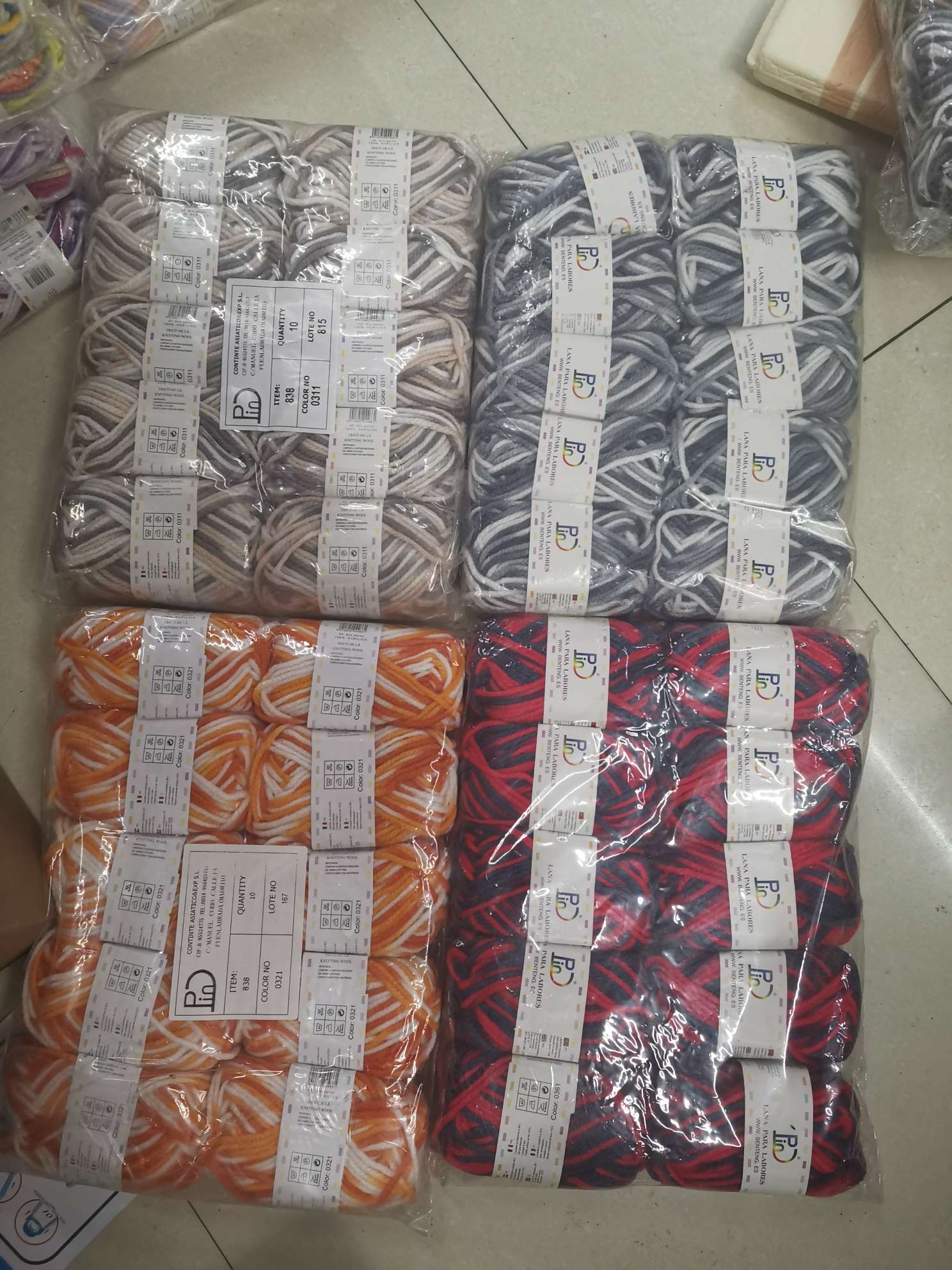 Factory direct sales of 100% acrylic yarn segments, dyed yarn handicrafts, diy handmade sets for kindergartens, and yarn undefined