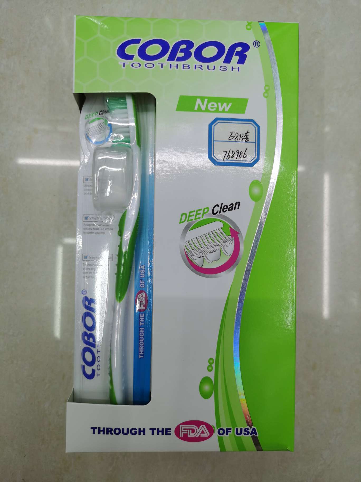 COBOR E813 nylon bristle toothbrush thumbnail