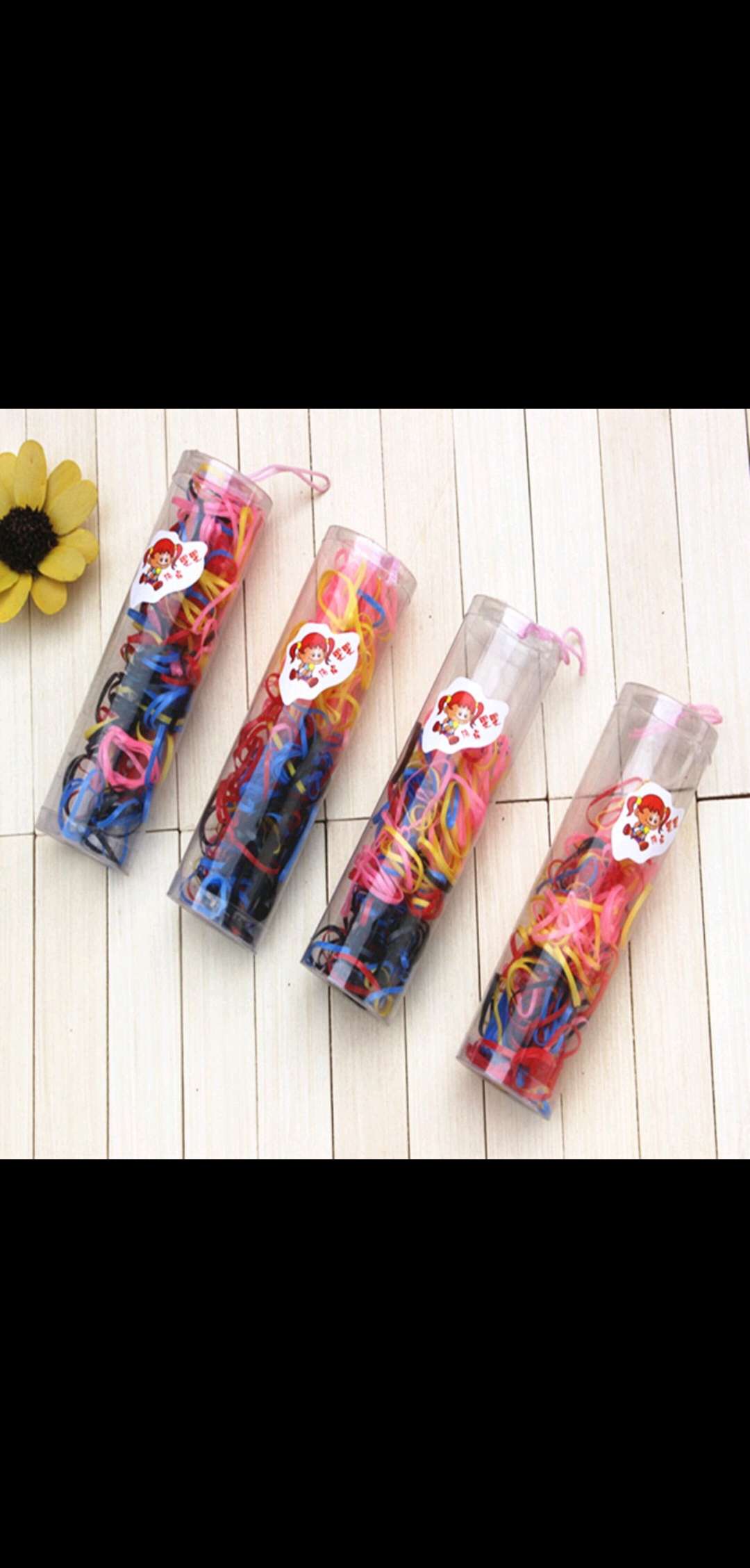 一元大桶皮筋彩色 小皮筋发圈 皮筋彩色 儿童皮筋小商品 一元产品图