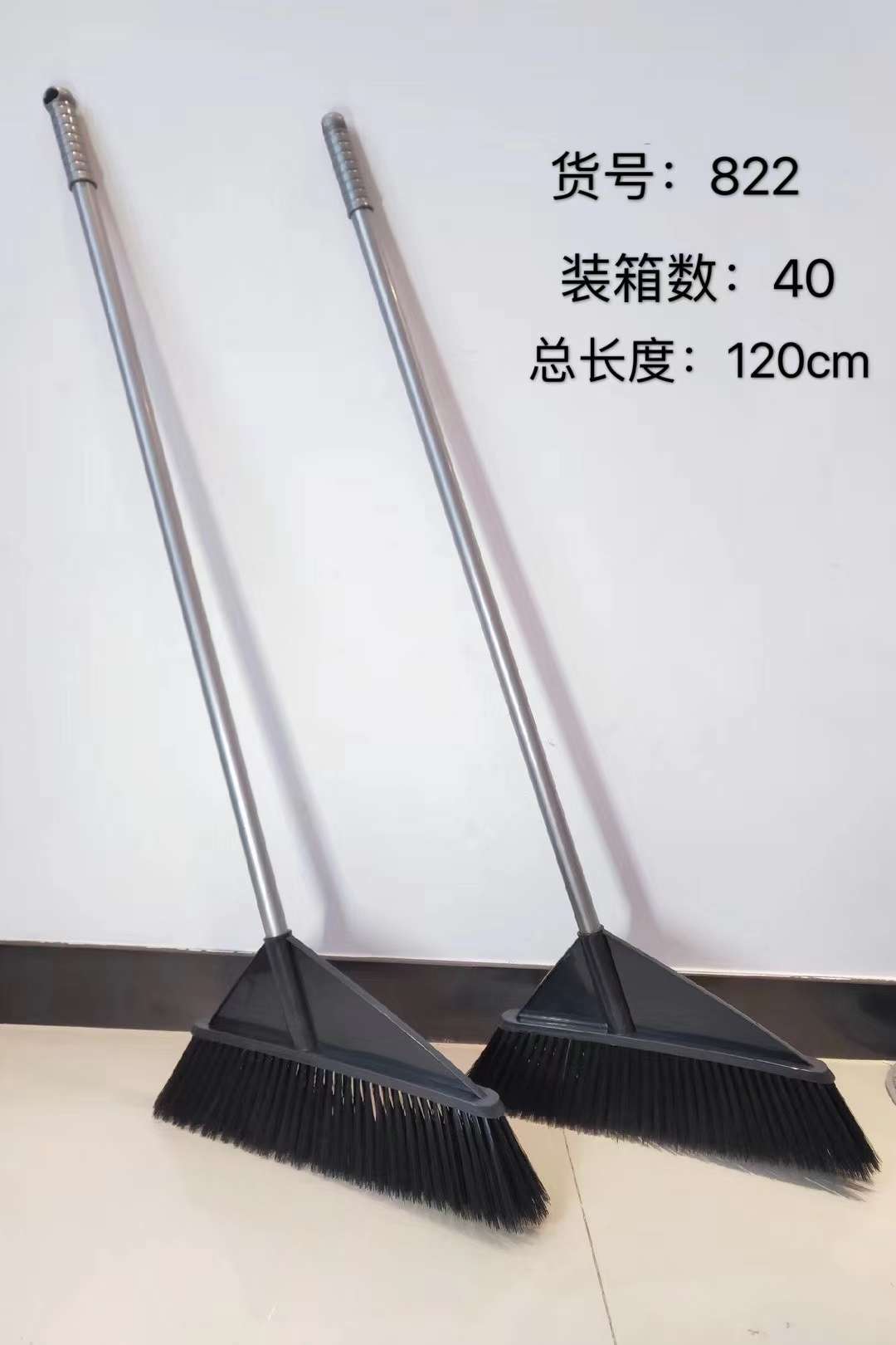 Hard-bristled large courtyard broom for household use, single outdoor factory workshop, road, large-sized soft-bristled sanitation broom