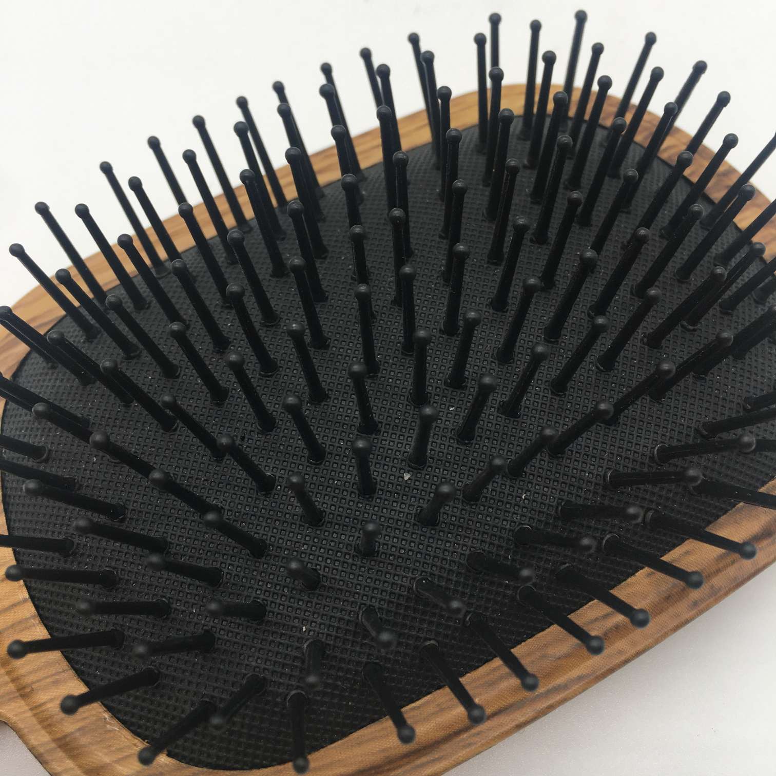 厂家定制木纹梳子保健按摩梳胶皮梳子精品梳礼品梳气囊梳 美发工具 美发用品白底实物图