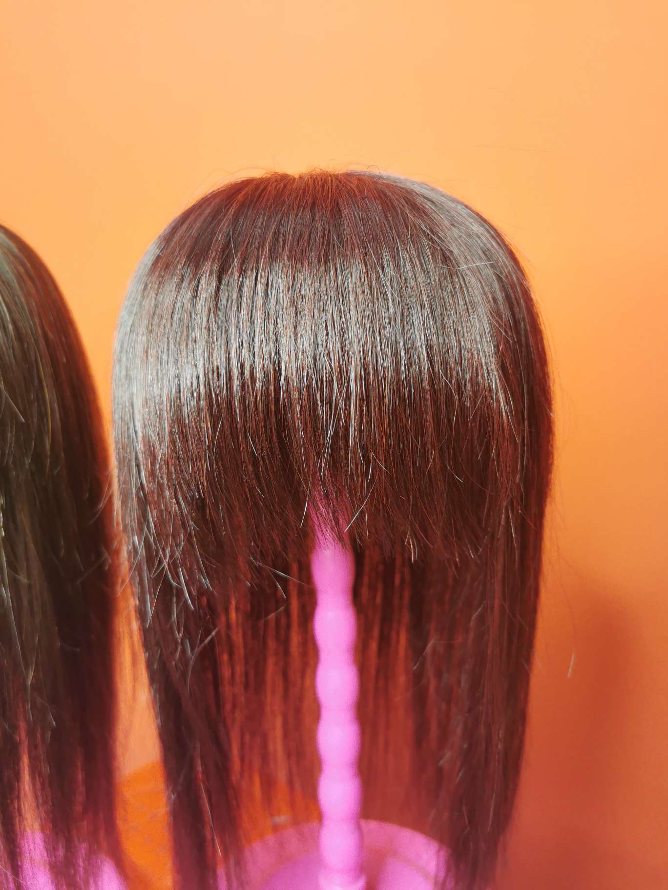 100% hand-knitted real human hair, ladies' hair blocks details Picture