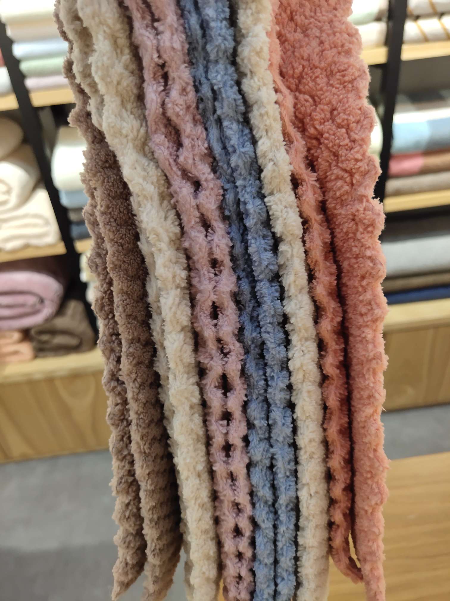 6 pieces of original color coral fleece square towels each Specification image