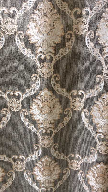 European-style high-end jacquard blackout curtains details Picture