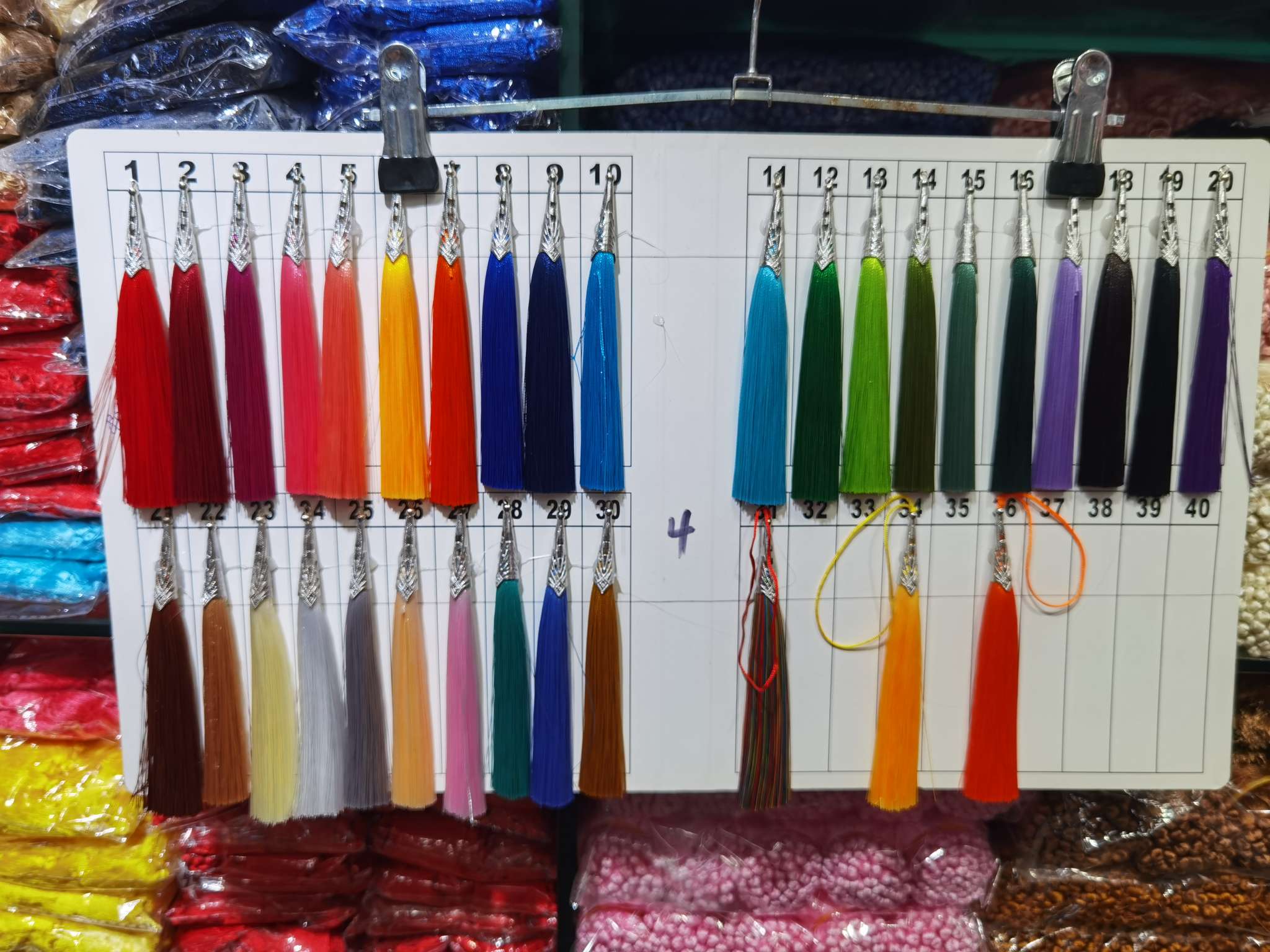 High-Grade Tassel Head Long Chinese Knot Accessories Headwear Clothing Luggage Accessories