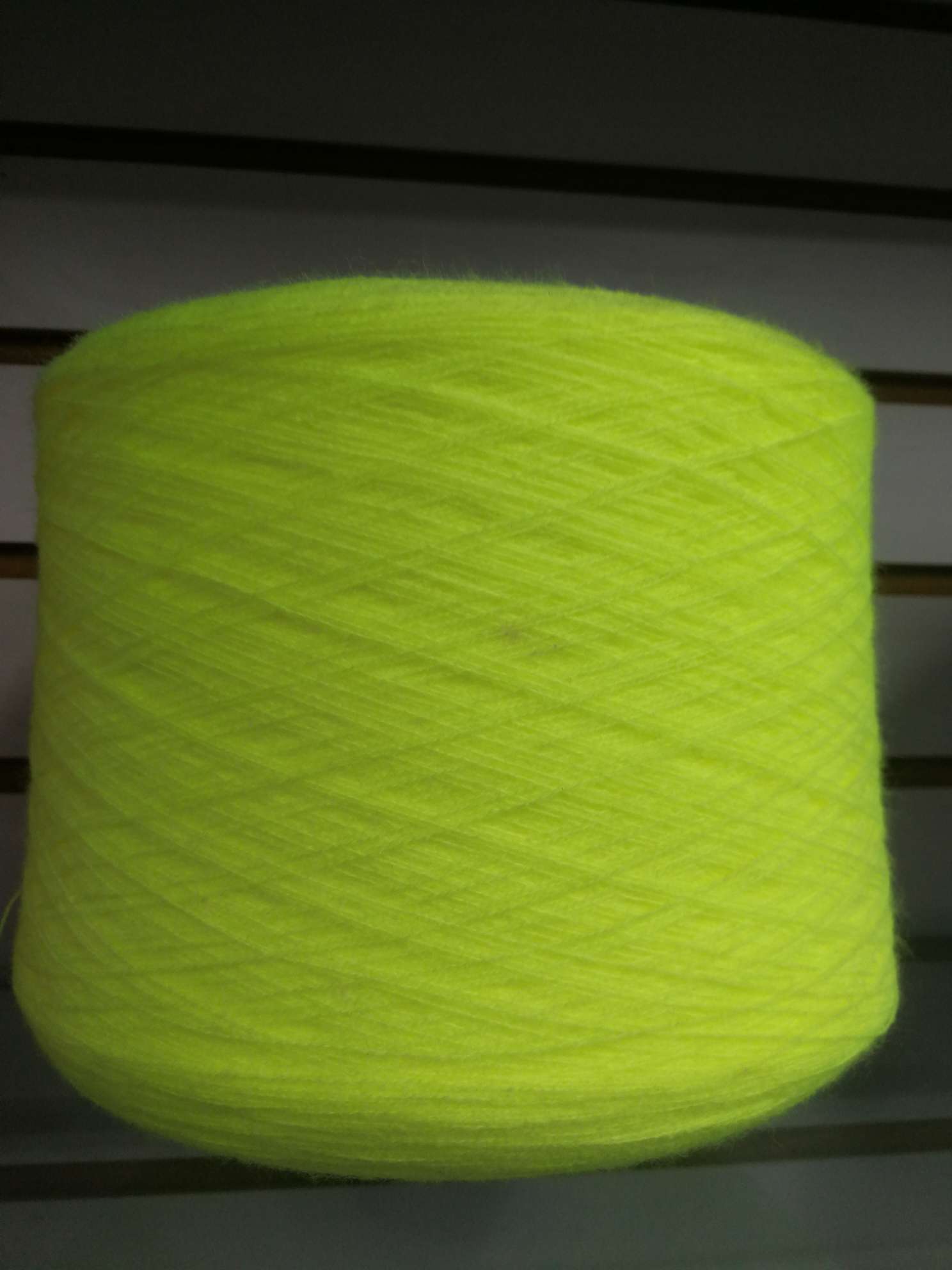 Acrylic yarn fluorescent yellow