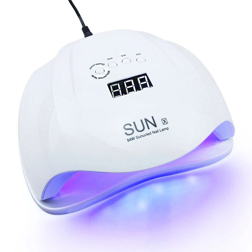 54W SUNX美甲灯 UVLED双光源美甲光疗机快速烤胶自动感应美甲机