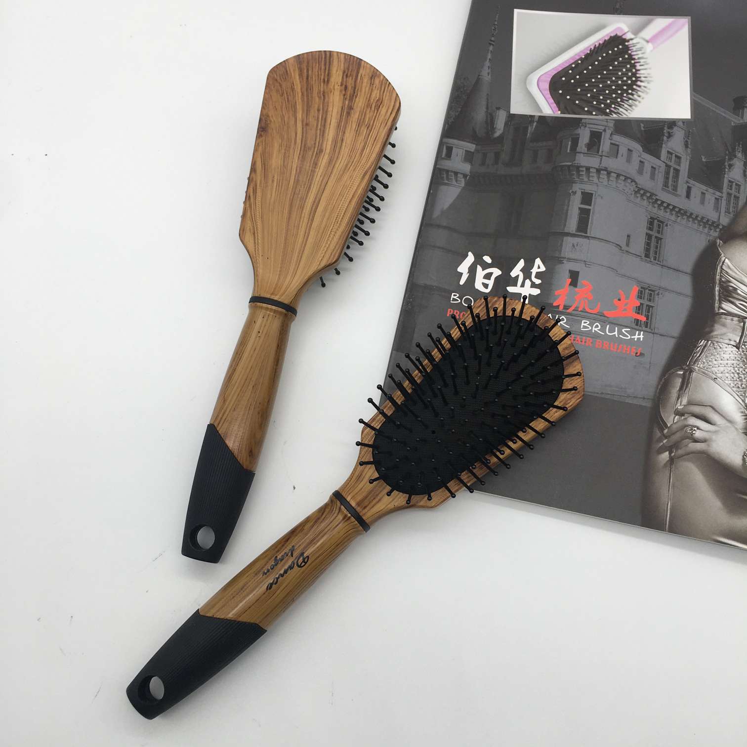 Customized wood grain combs, health care massage combs, rubber combs, fine combs, gift combs, airbag combs, hair care tools and hair care products from the manufacturer