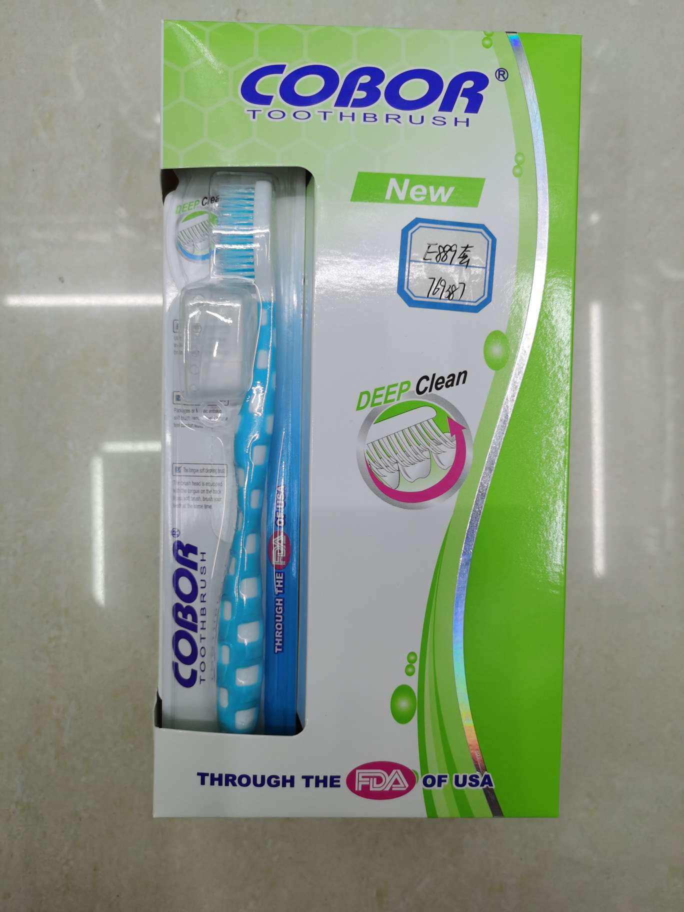 COBOR E889 nylon bristle toothbrush details Picture