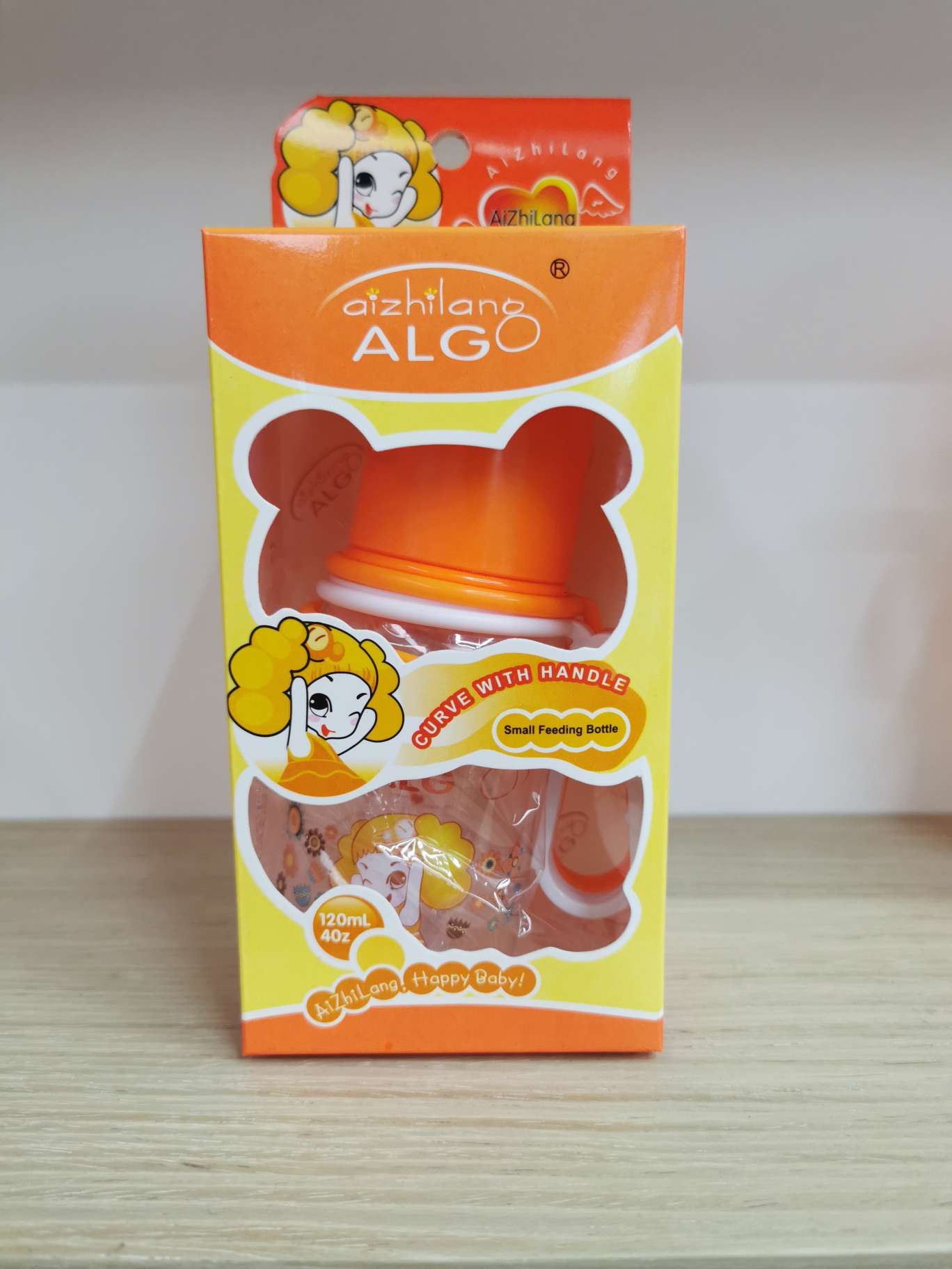 Kungfu Baby 8102 Plastic Baby Bottle Anti-Flatulence Baby Bottle Newborn Artificial Breast Milk Bottle details Picture