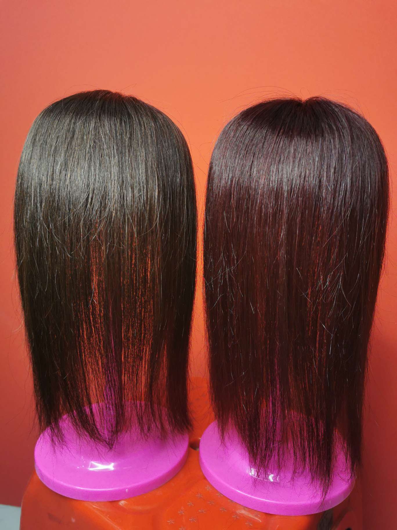 100% hand-knitted real human hair, ladies' hair blocks Specification image