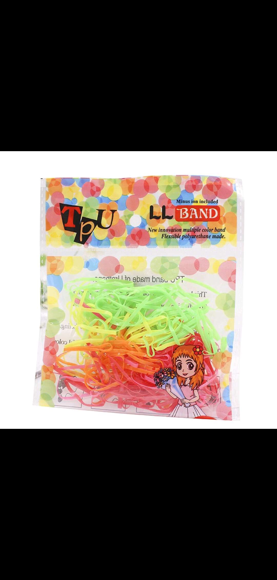 Wholesale of disposable rubber bands from street stalls in South Korea, including children's rubber bands, hair bands, strong drawstrings, and hair accessories Application Scenario