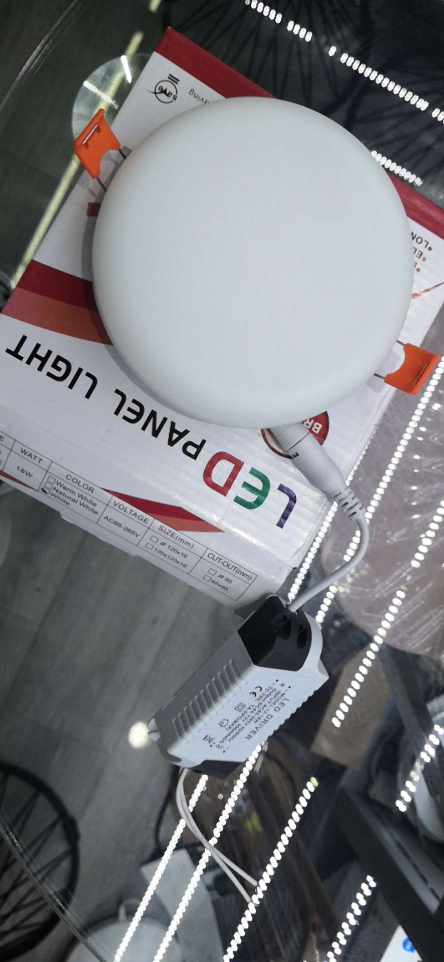 Borderless circular panel light details Picture
