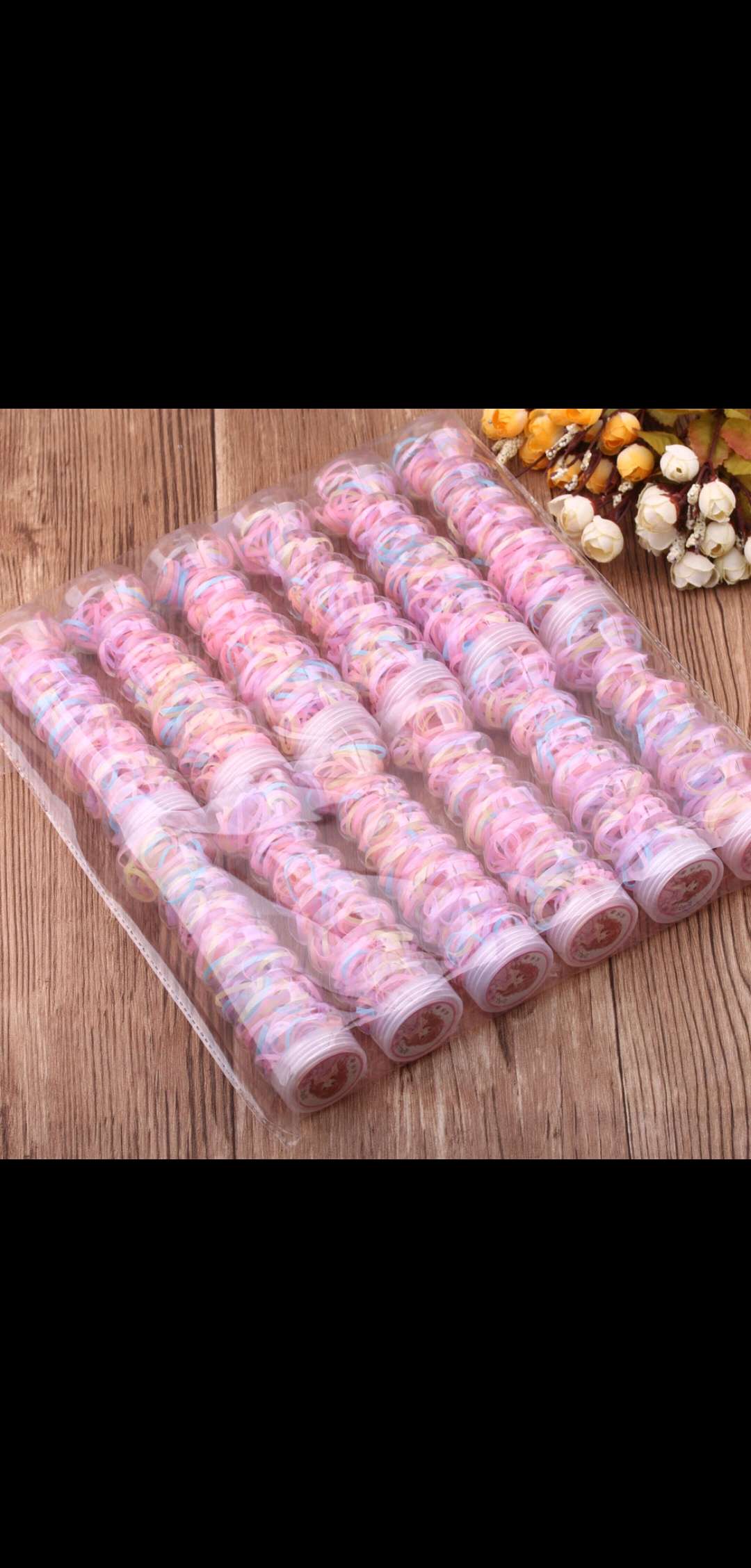 Cute portable canned disposable rubber band women's hair tie, ins Korean version hair tie, colorful children's braided hair tie undefined
