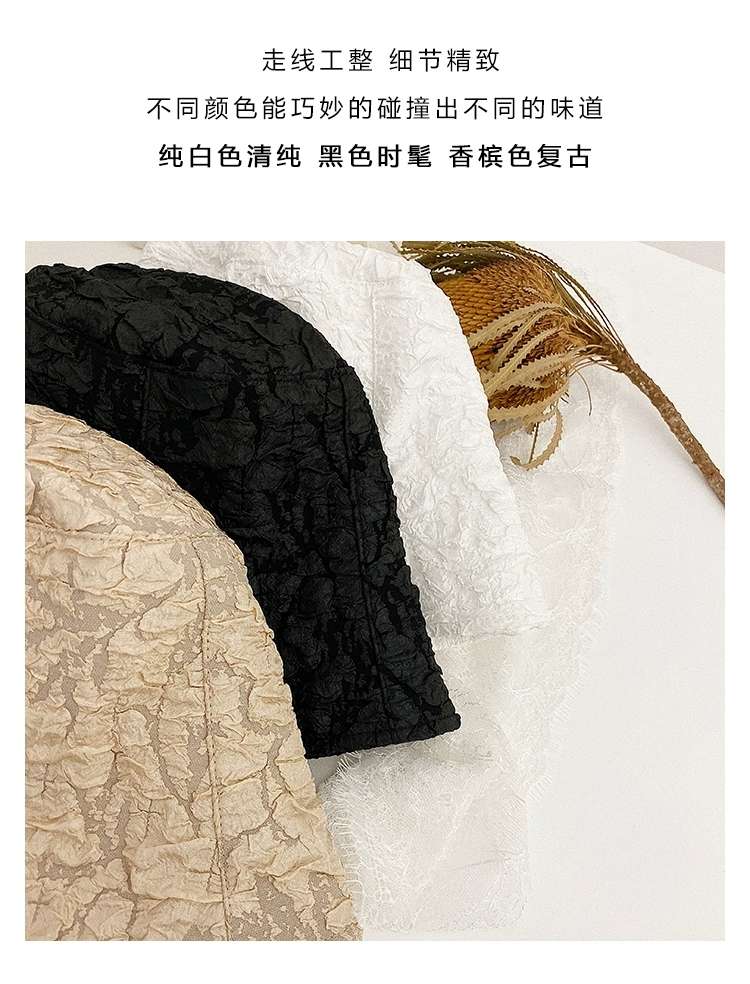 Crepe Yarn Bucket Hat
