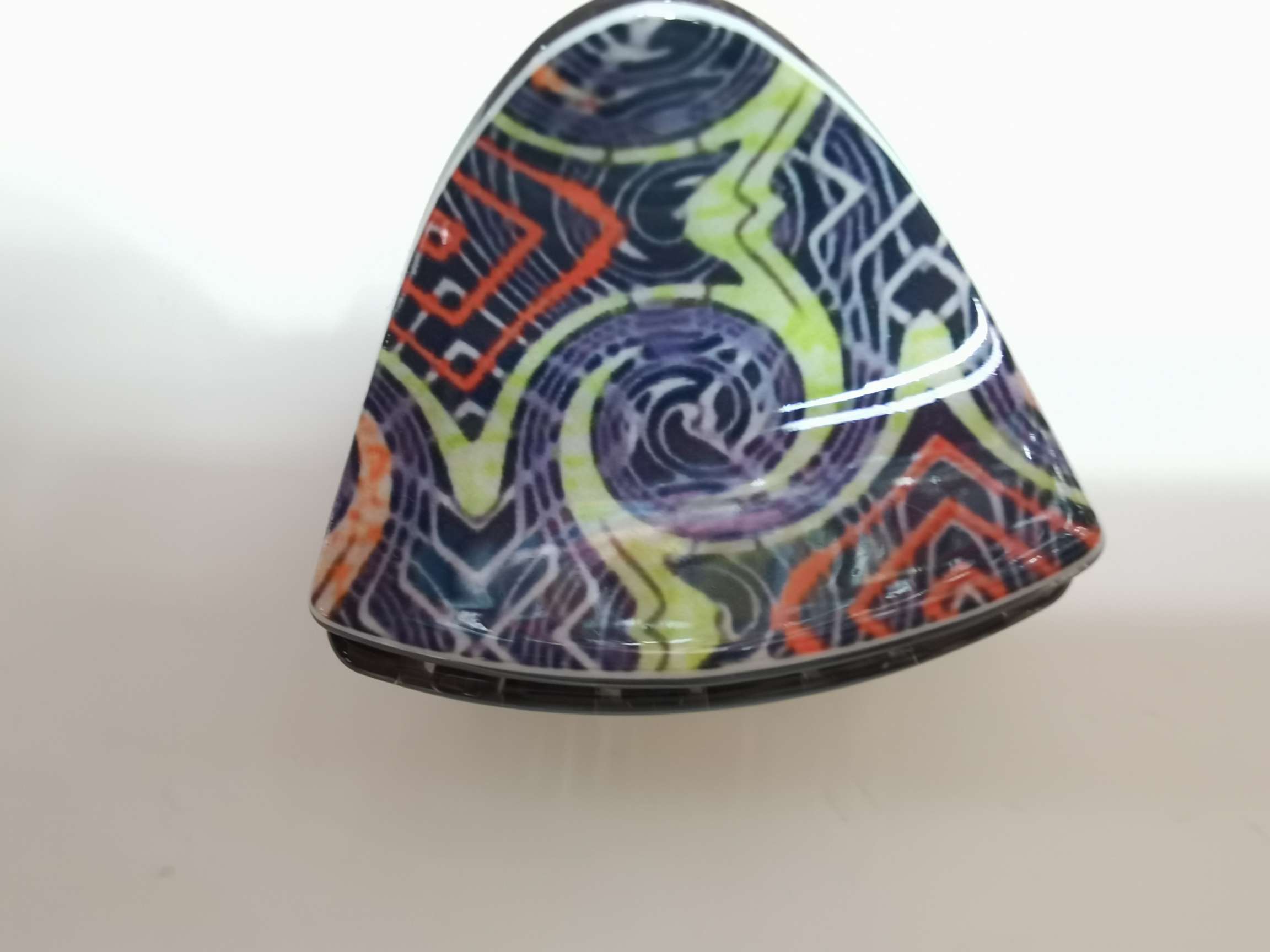 4公分复古印花三角