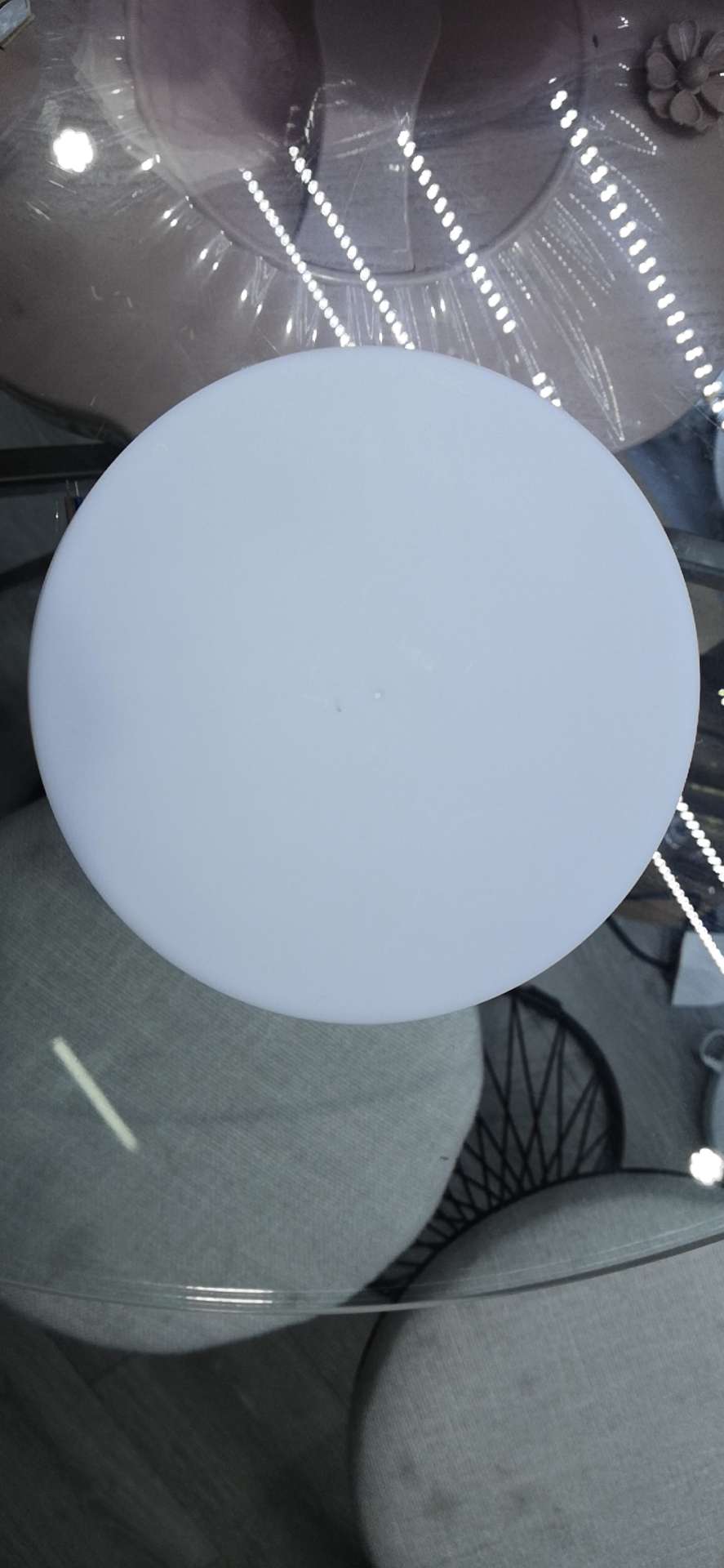 Borderless circular panel light Specification image