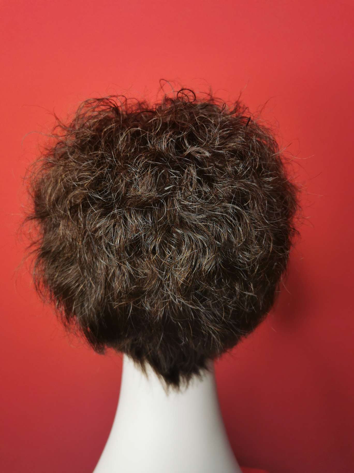 100% hand-woven real person hair cover, ladies and moms style Item Picture