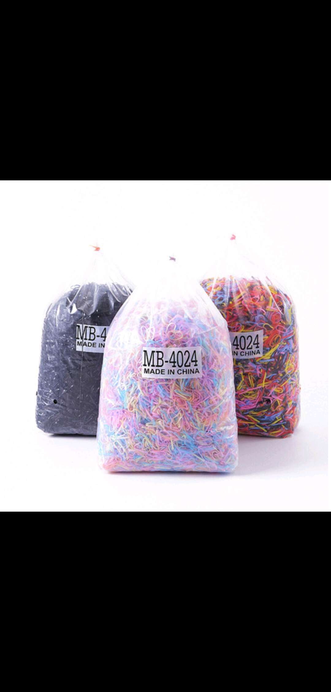 Children's hair accessories, large bags, disposable color children's small rubber bands, hair tie accessories, rubber bands, hair bands, hair lanyards Specification image