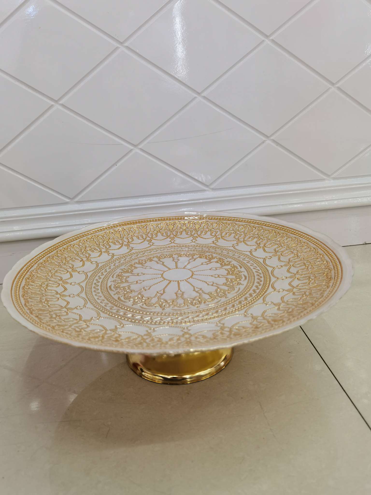 Glass crafts glass decoration glass wedding supplies dinner plate
