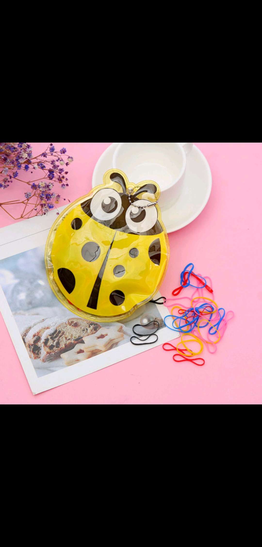 New creative disposable small leather band hair bands for children, primary school students' hair ties, children's leather band headwear manufacturer wholesale Application Scenario